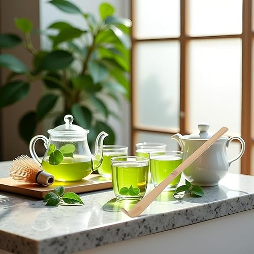 Miniatura 5 de Cuchara de bambú de matcha, cuchara de bambú para matcha japonesa, Chashaku, cuchara de té verde enganchada, utensilios de ceremonia de té de 7.1 in