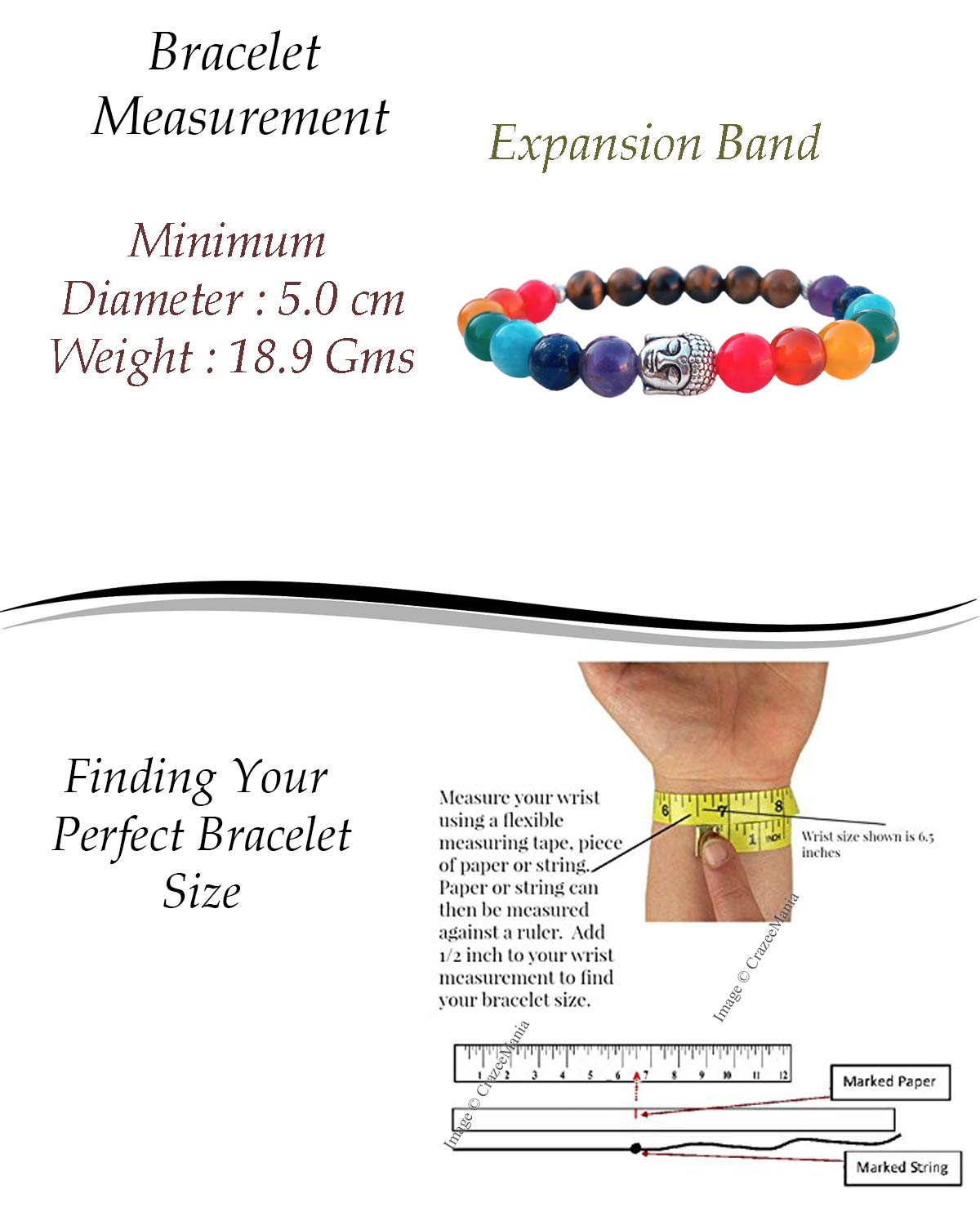 Young & Forever Natural 7 Chakra Healing Bracelet with Tiger Eye Beads & Silver-Tone Buddha Charm – Reiki Energy Balancing & Grounding Yoga Jewelry for Men & Women – Adjustable Elastic Stone Wristband for Anxiety Relief & Positive Energy 4