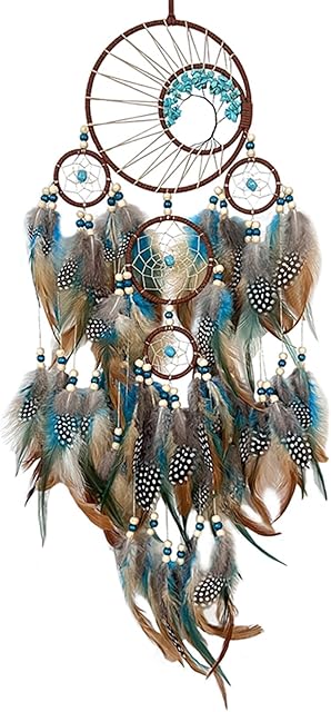 Dream Catcher,Handmade LED Dream Catchers for Bedroom Hanging Decorations Ornaments Craft for Girl Bedroom Accessories Blessing Gift(Pink)
