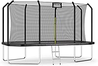 AOTOB 8x12 FT Rectangle Trampoline for Kids - Gymnastics Style with Safety Enclosure Net, 440 lbs Capacity