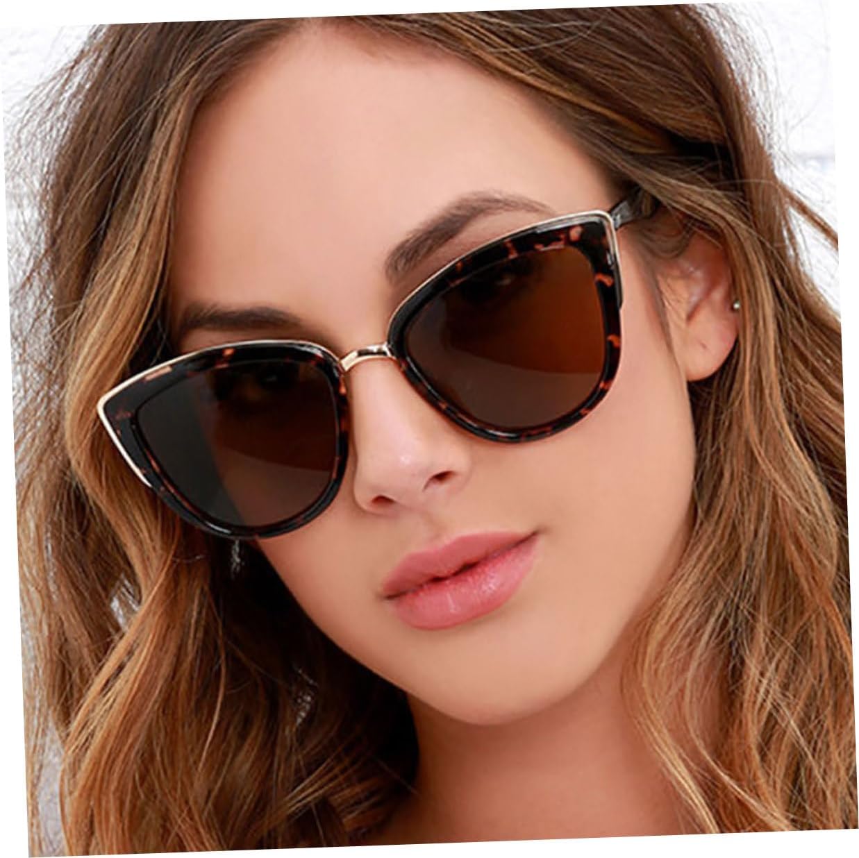 TEHAUX 3pcs Women Cat Eye Sunglasses Set Vintage Plastic Frames Fashion Outdoor Beach Eyewear Retro Sun Glasses