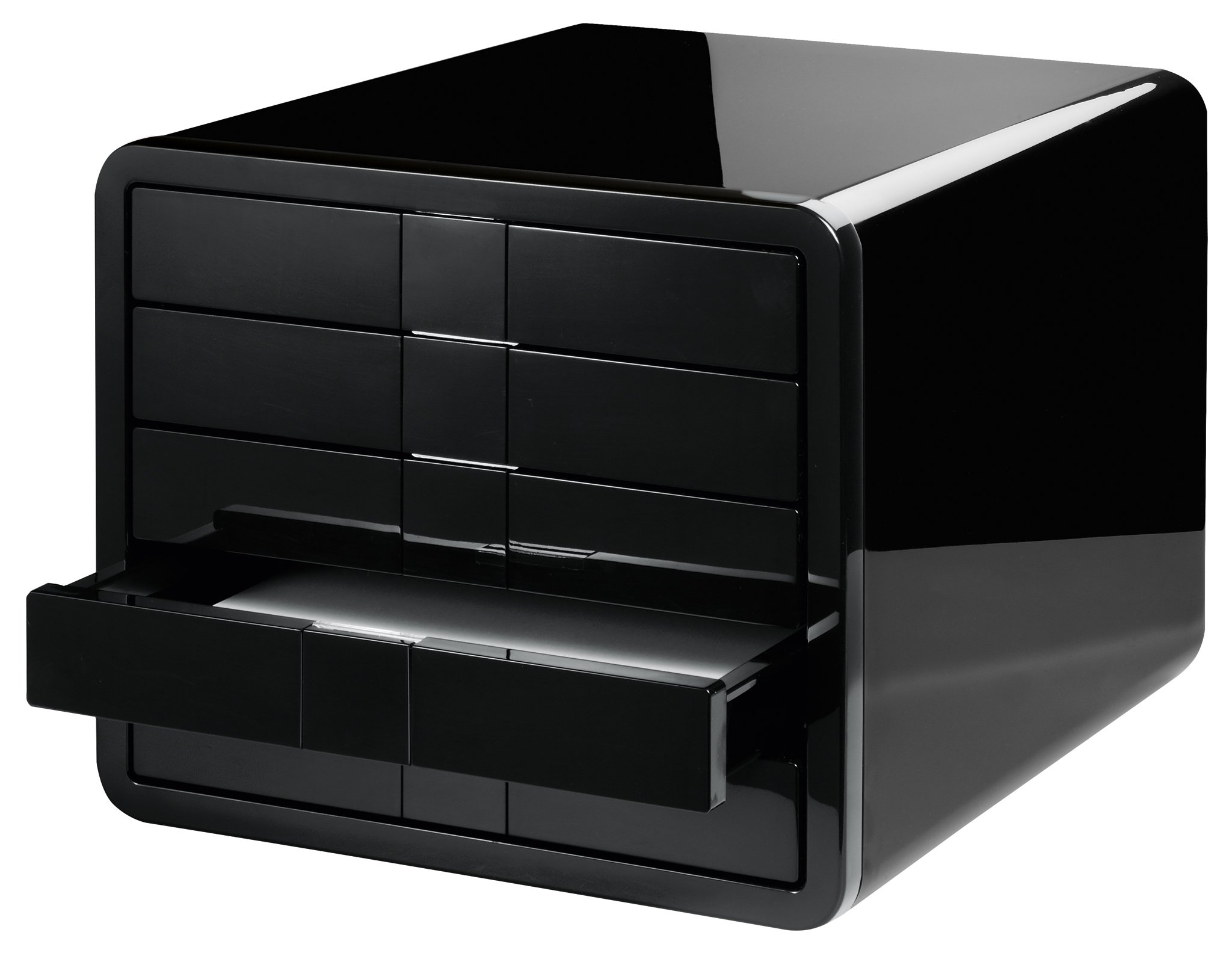 HAN 1551-13 zestaw szuflad i-Box Innowacyjny zestaw szuflad w jakości premium uhonorowany nagrodami Design Prizes. Z 5 zamkniętymi szufladami, czarny