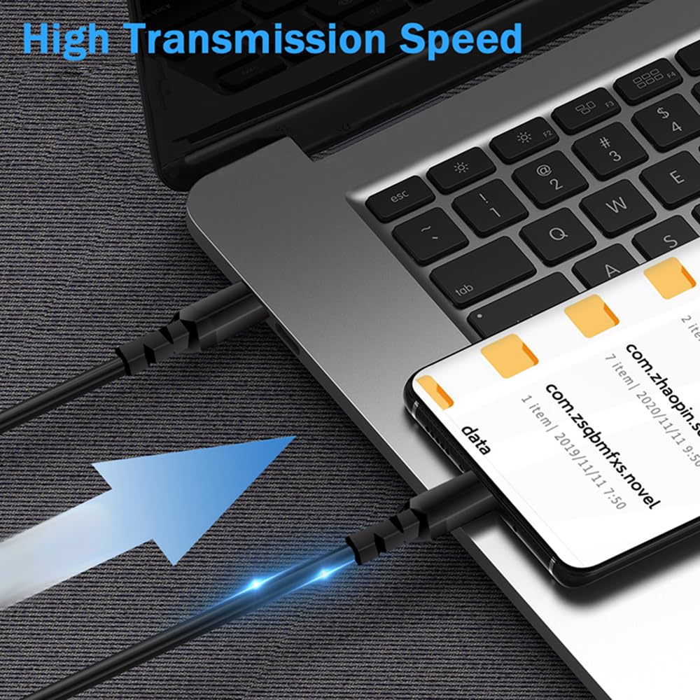 Câble USB-C Vers USB-C Maclean MCE493 1m - Charge Rapide 15W 3A, Compatible QC 3.0, Tressé, Transfert De Données