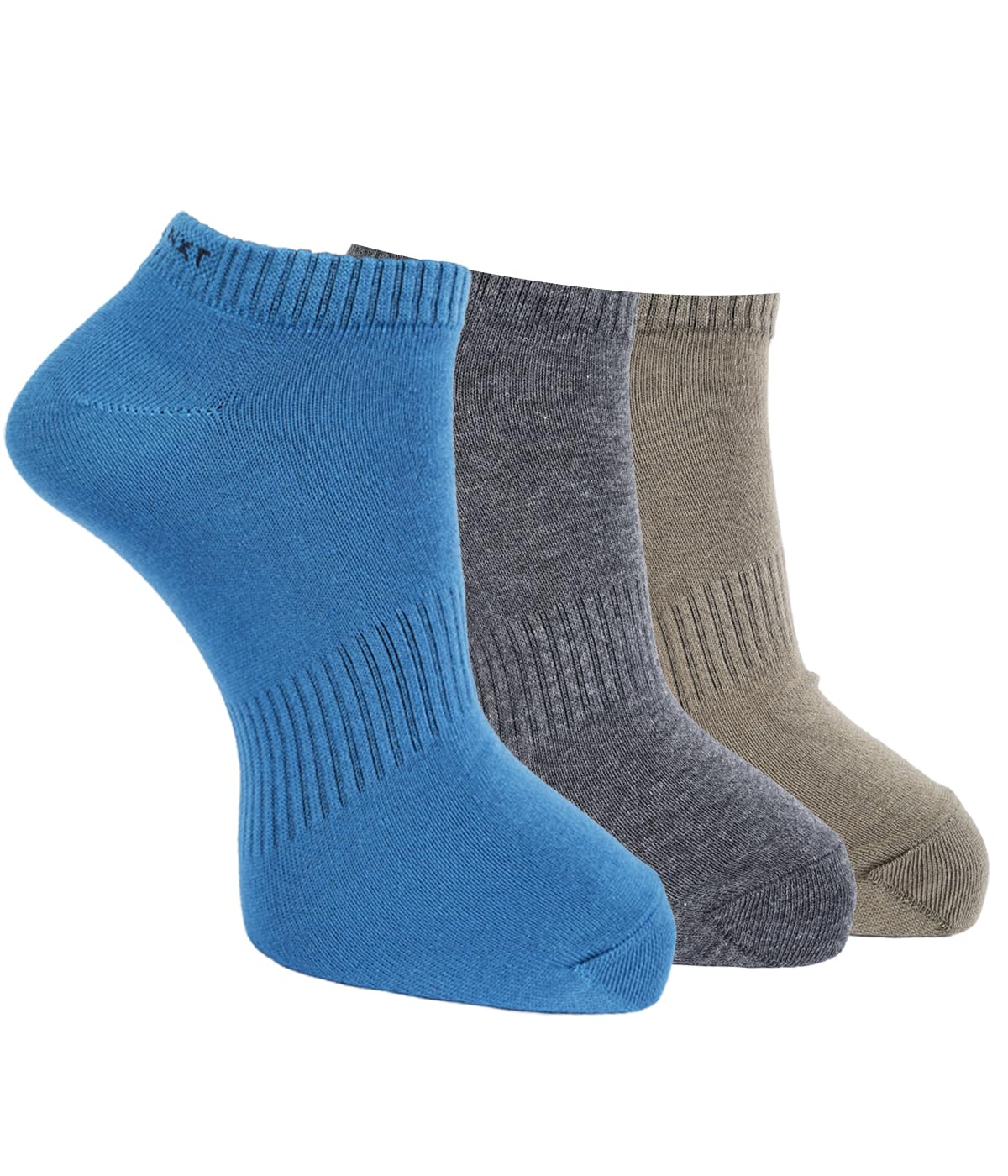 force nxt BY Dollar Socks for Men Solid Ankle Length Cotton Socks, Free Size, Pack of 3 (Multicoloured)-picture-38