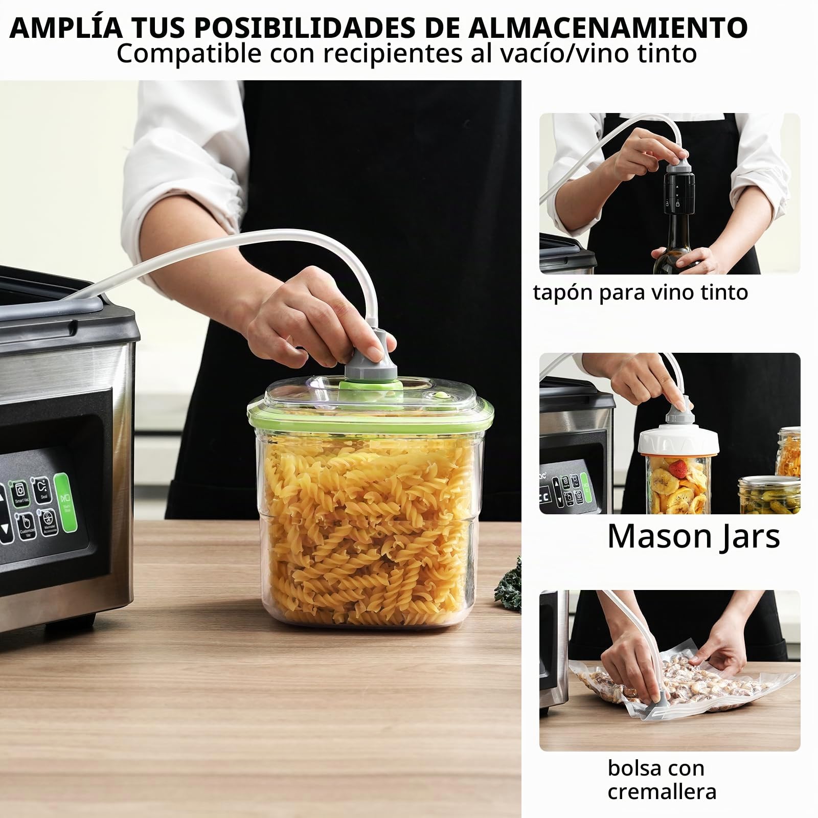 Wevac CV12Pro Envasadora al Vacío de Cámara 430W, Bandeja Extraíble&Lavable | Temporizador automático inteligente de vacío, cámara profunda y diseño fácil de limpiar, grado comercial
