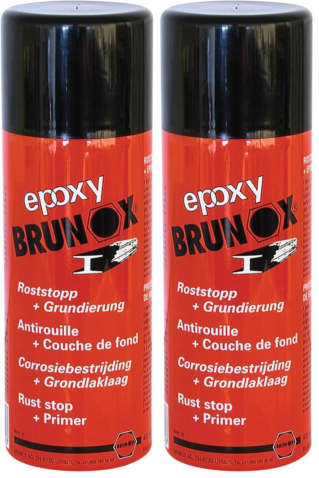 Brunox BEPOXYSPRAY400 Epoxy Grundiere 400ml (Packung mit 2)