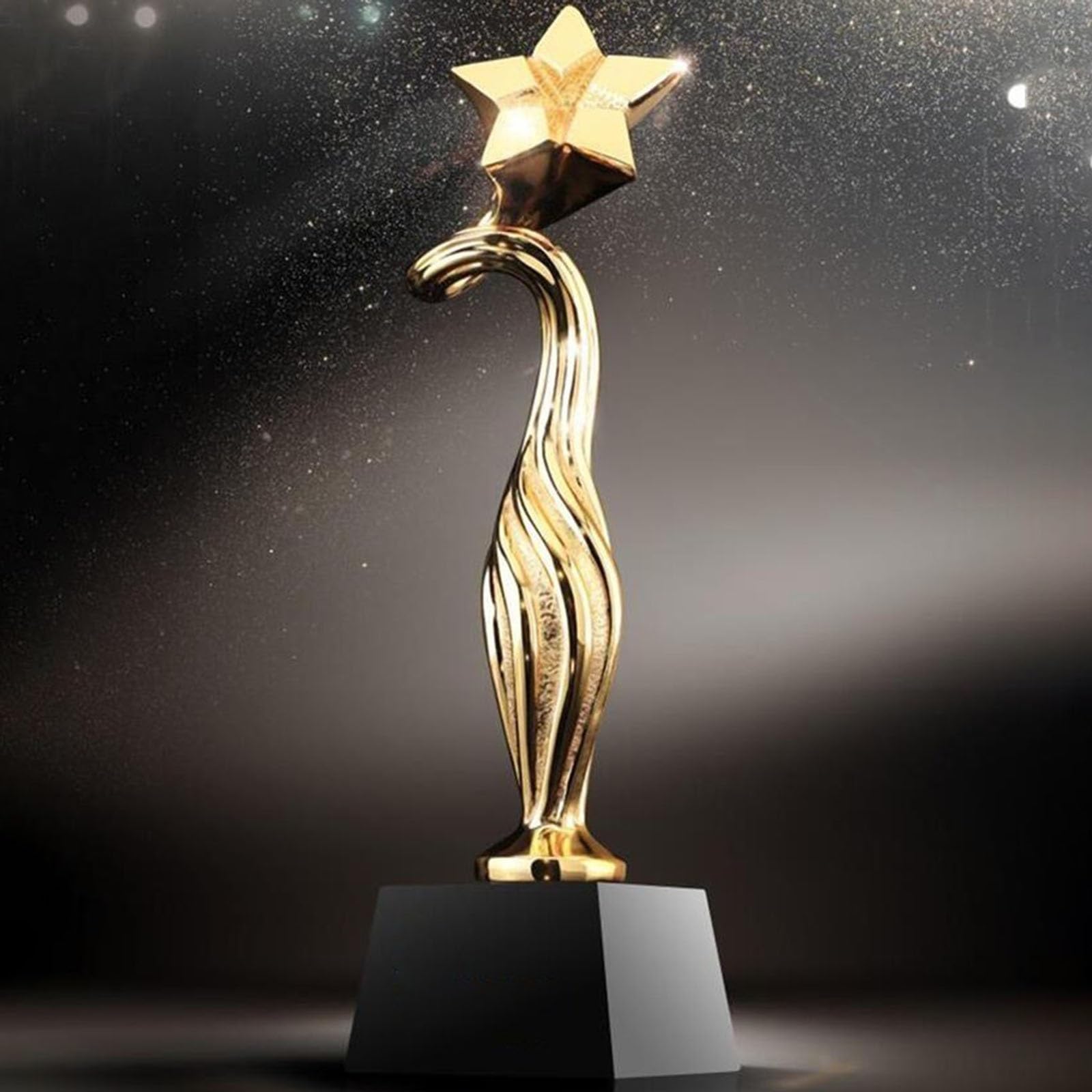 Trophée d'or Créatif Étoile À Cinq Branches Trophée du Championnat D'événements Sportifs Prix Et Trophées De La Compétition des Joueurs D'équipe Exceptionnels