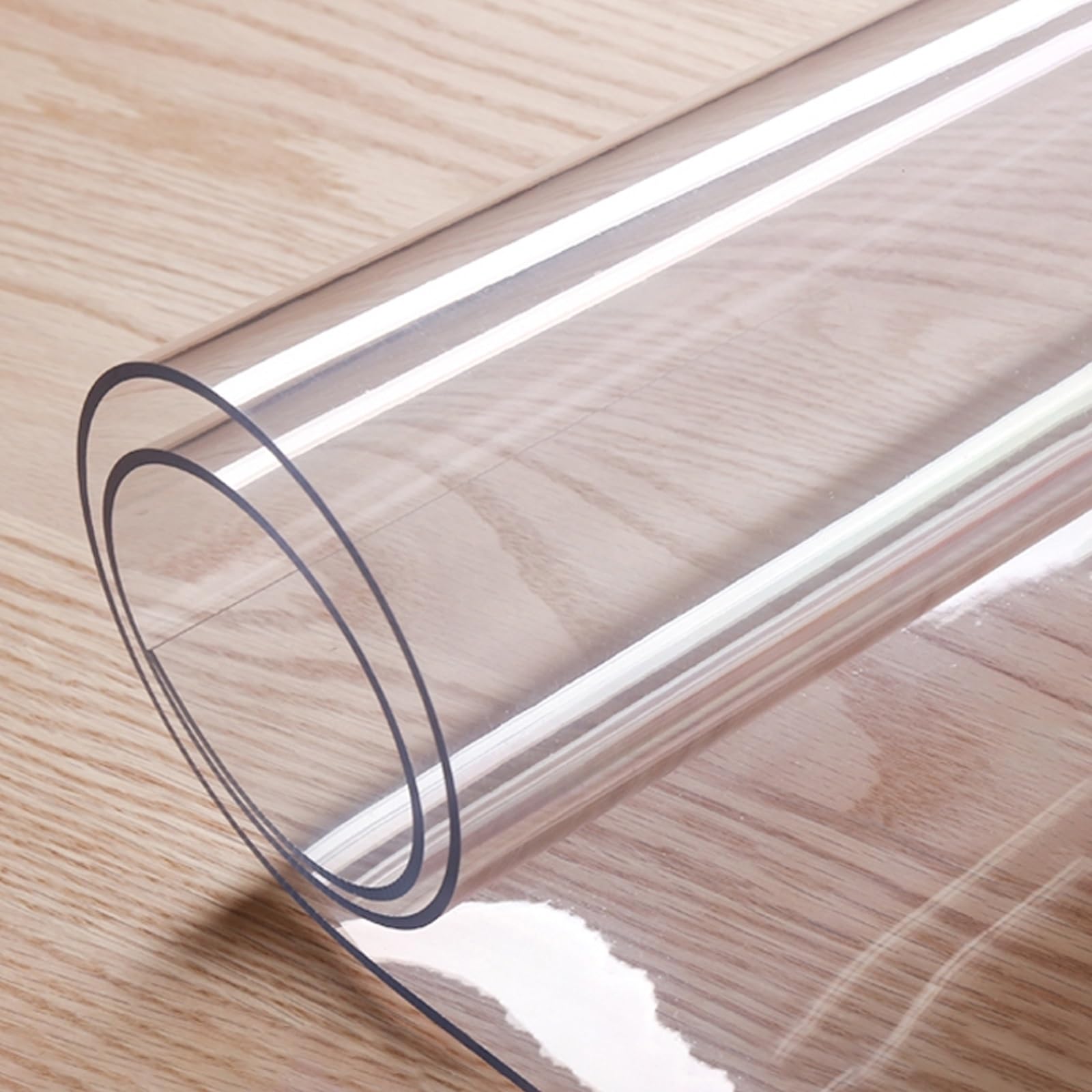 Clear Chair Mat for Hard Floor 0 04in 0 06in 0 08in Plastic Table Cloth Multi Functional Clear