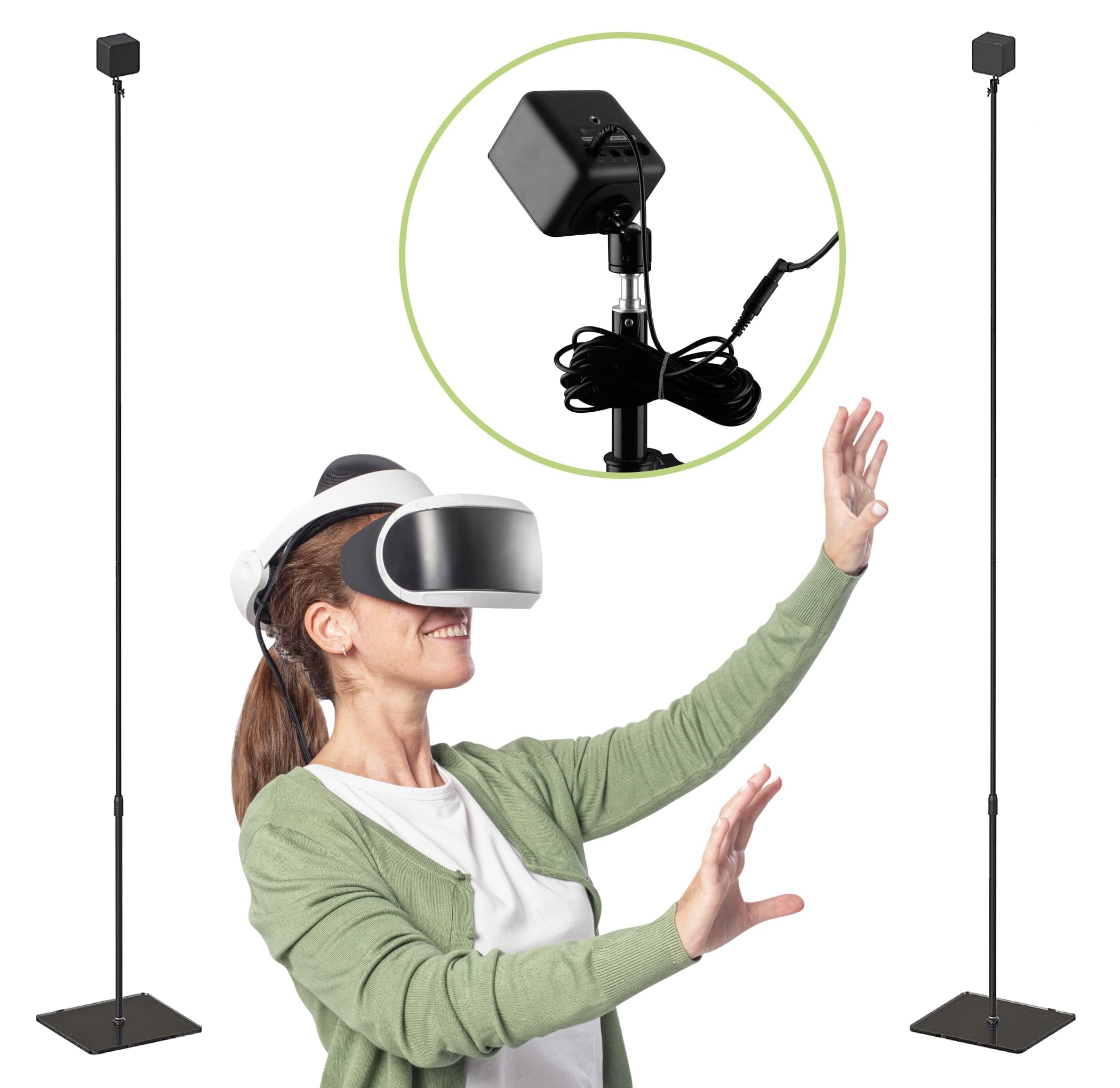 Amazon.com: Skywin 2 Pack VR Glass Stand with Cable - Compatible