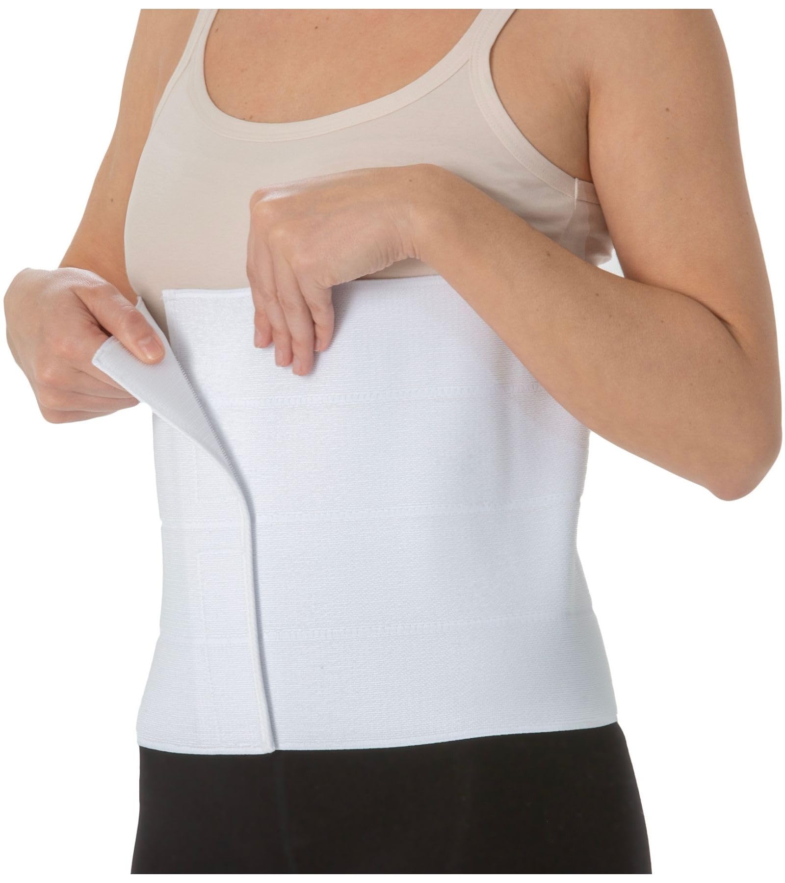 Easy8 – Taglia 2 Pancera Contenitiva Uomo Donna, Pancera Post Parto, Fascia Addominale Post Operatoria, Altezza 27 cm, Elastica, Guaina, Lombare, Corsetto, Chiusura a Strappo Regolabile