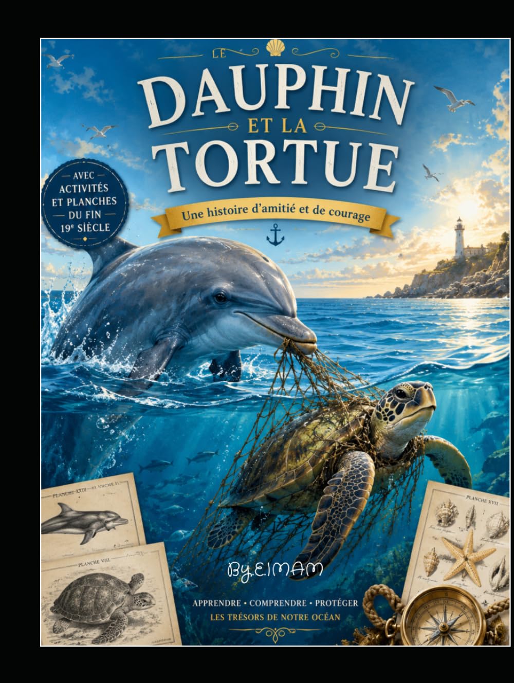 Dauphin et la tortue: Une histoire d'amitié et du courage.