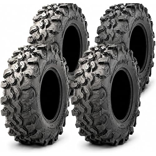 RUNIX UTV SxS Radial Tires, RUNIX ClawTrek, 30X10R14, 30X10-14, Set of 4, Radial Tire, All Terrain, Sand, 8PR, Tubeless