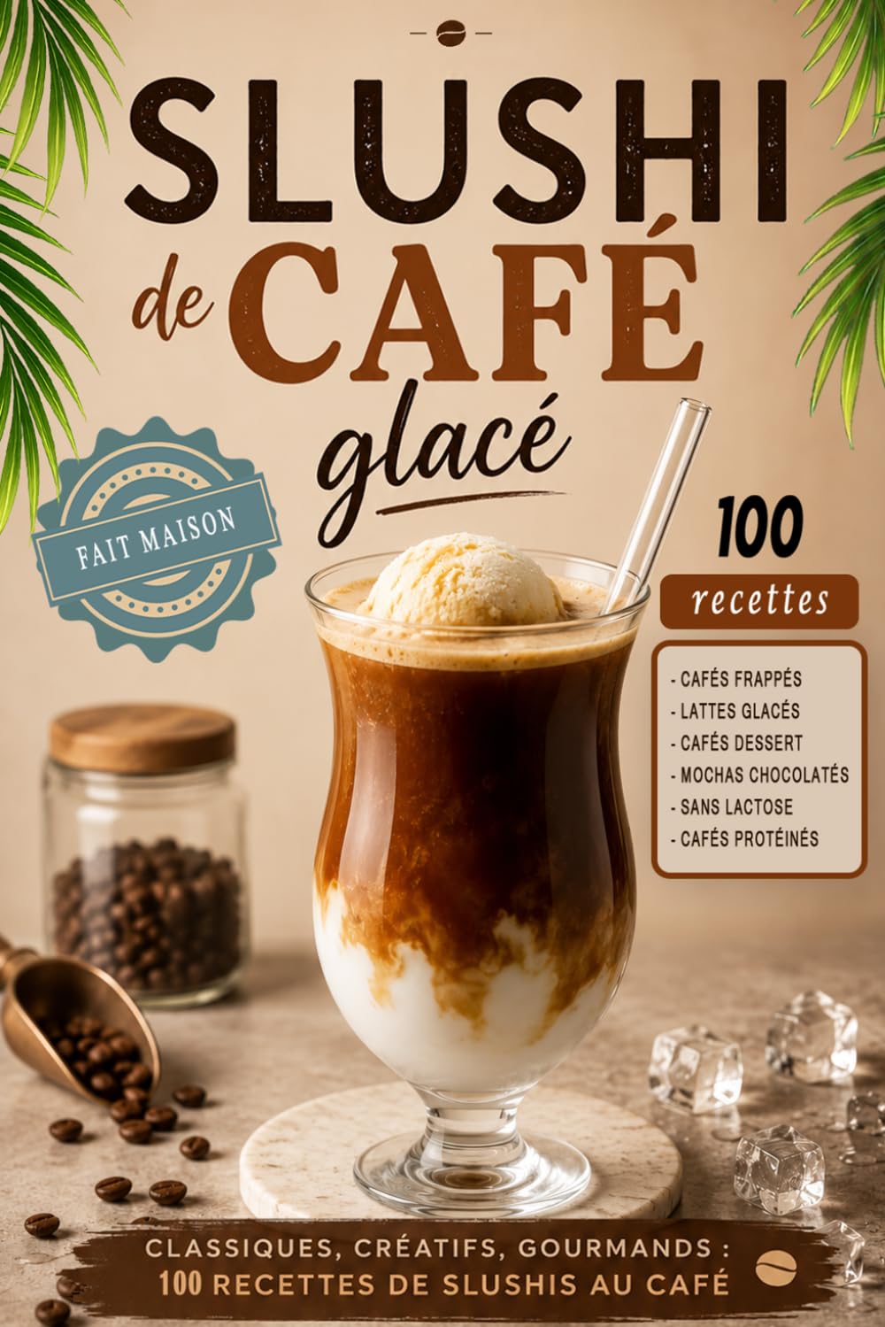 Slushi de café glacé: 100 recettes gourmandes pour votre machine à boissons glacées — Classiques, Coffee Shop, Desserts et Vegans