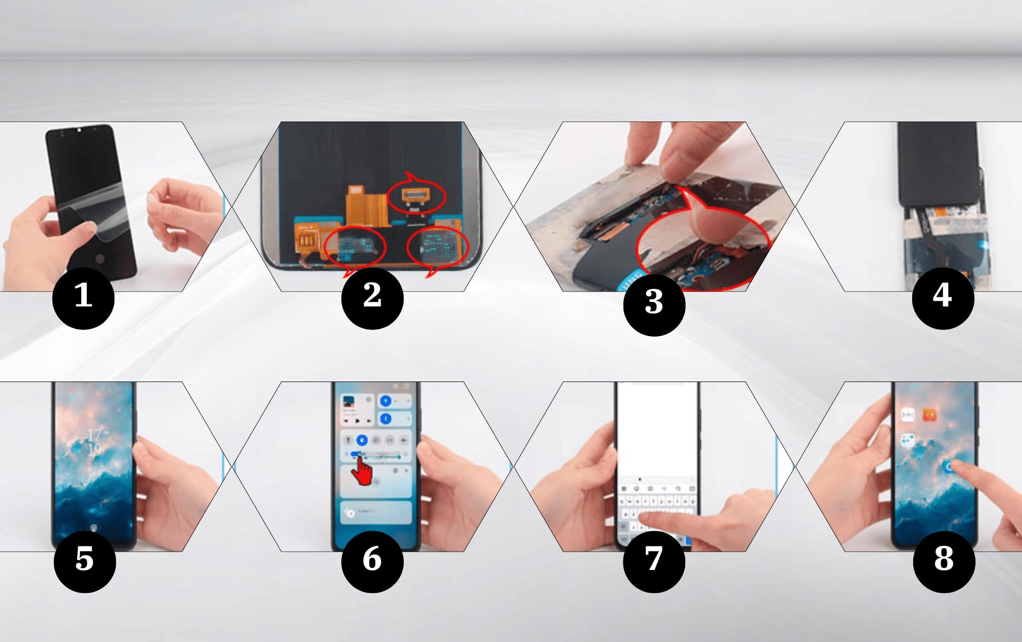 It'Go Full INCELL wyświetlacz do Samsung S9 G960 LCD LCD ekran zastępczy ekran dotykowy z narzędziami, czarny z ramką, wysoka jakość