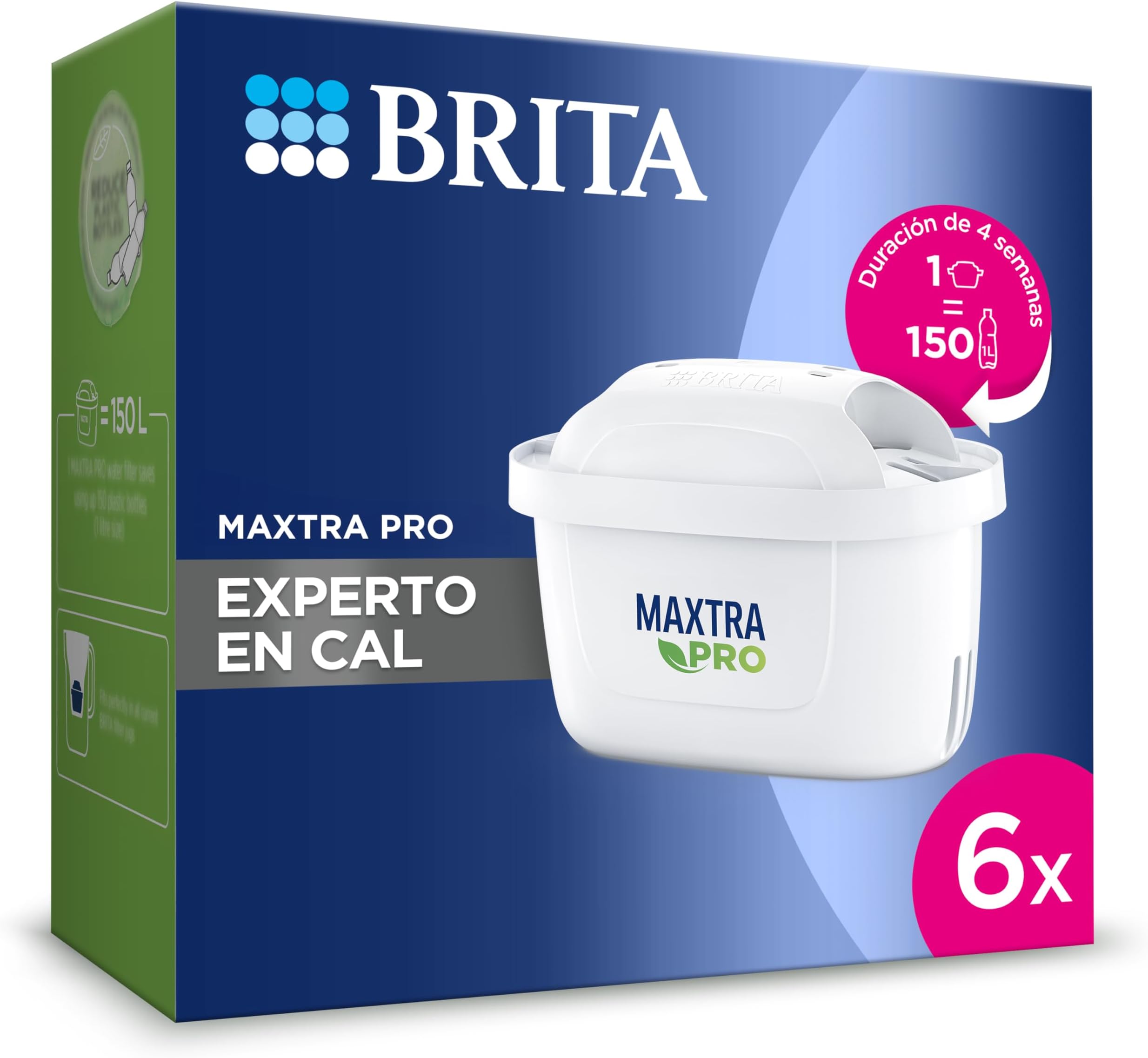 Filtri Brita Caraffe Filtranti Cartuccia Filtro Acqua Universale Per Brita Maxtra/Plus - Confezione Da 3, Anticalcare Ricarica Filtro Acqua - Foto 4