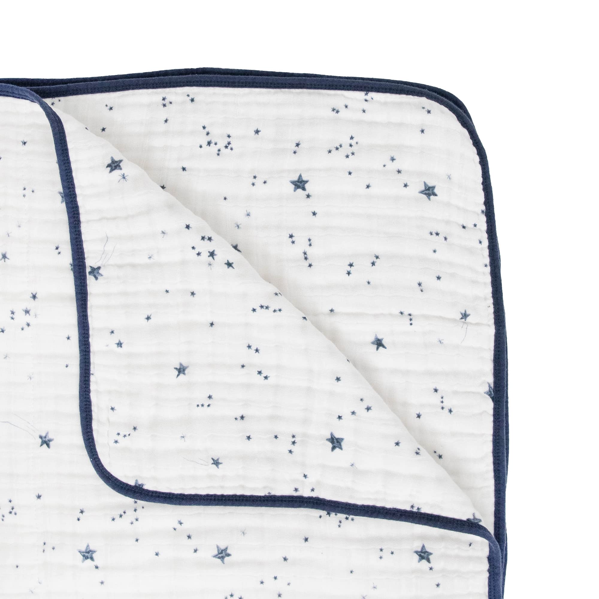 Little Unicorn Original Premium Cotton Quilt | Multi-Layered & Extra-Soft Muslin Fabric |for Babies & Toddlers (Shooting Stars)