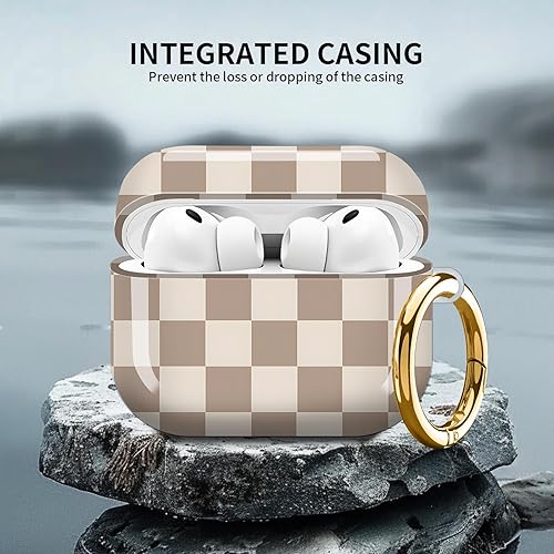 Miniatura 6 de Compatible con AirPod Pro 3 (2025), bonita funda para mujeres y hombres, protección completa, a prueba de golpes, con llavero, accesorios de funda