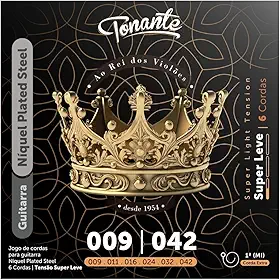 ENCORDOAMENTO 009 NÍQUEL PLATED STEEL P/GUITARRA 0.009-0.042 – TNGE09N