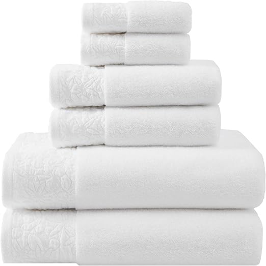 Vera Wang Towel Set, 6Piece Soft & Absorbent Cotton