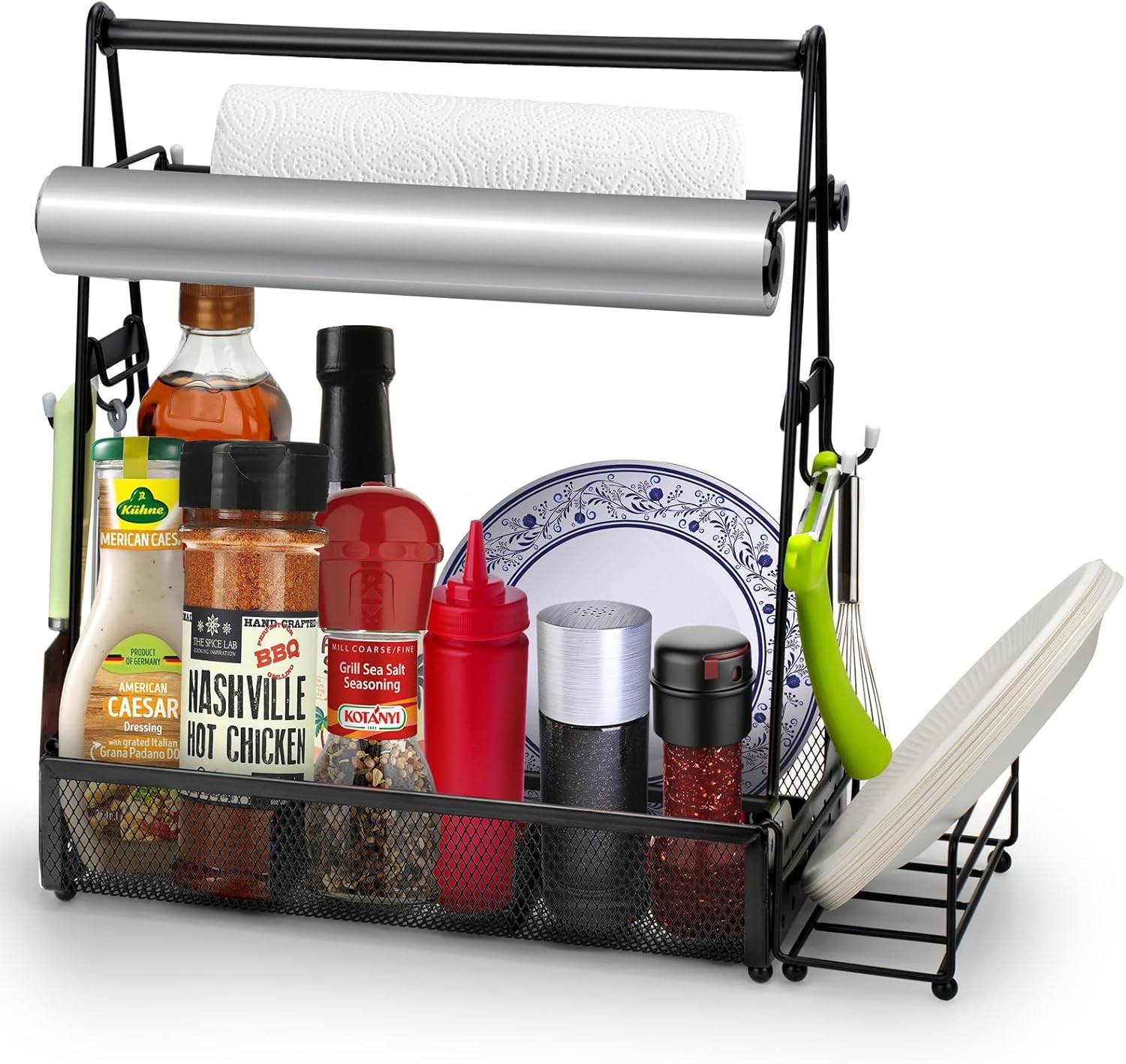 Grill Caddy, BestMal BBQ Caddy with Paper Towel Holder, Picnic