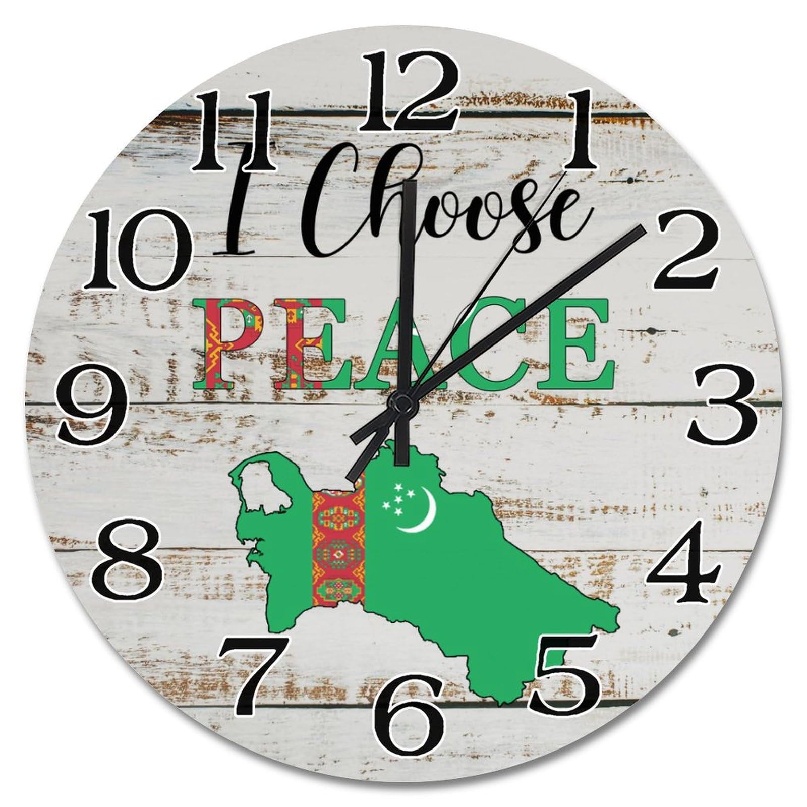 Horloge souvenir Turkménistan, cadeau idéal pour passionné de voyage