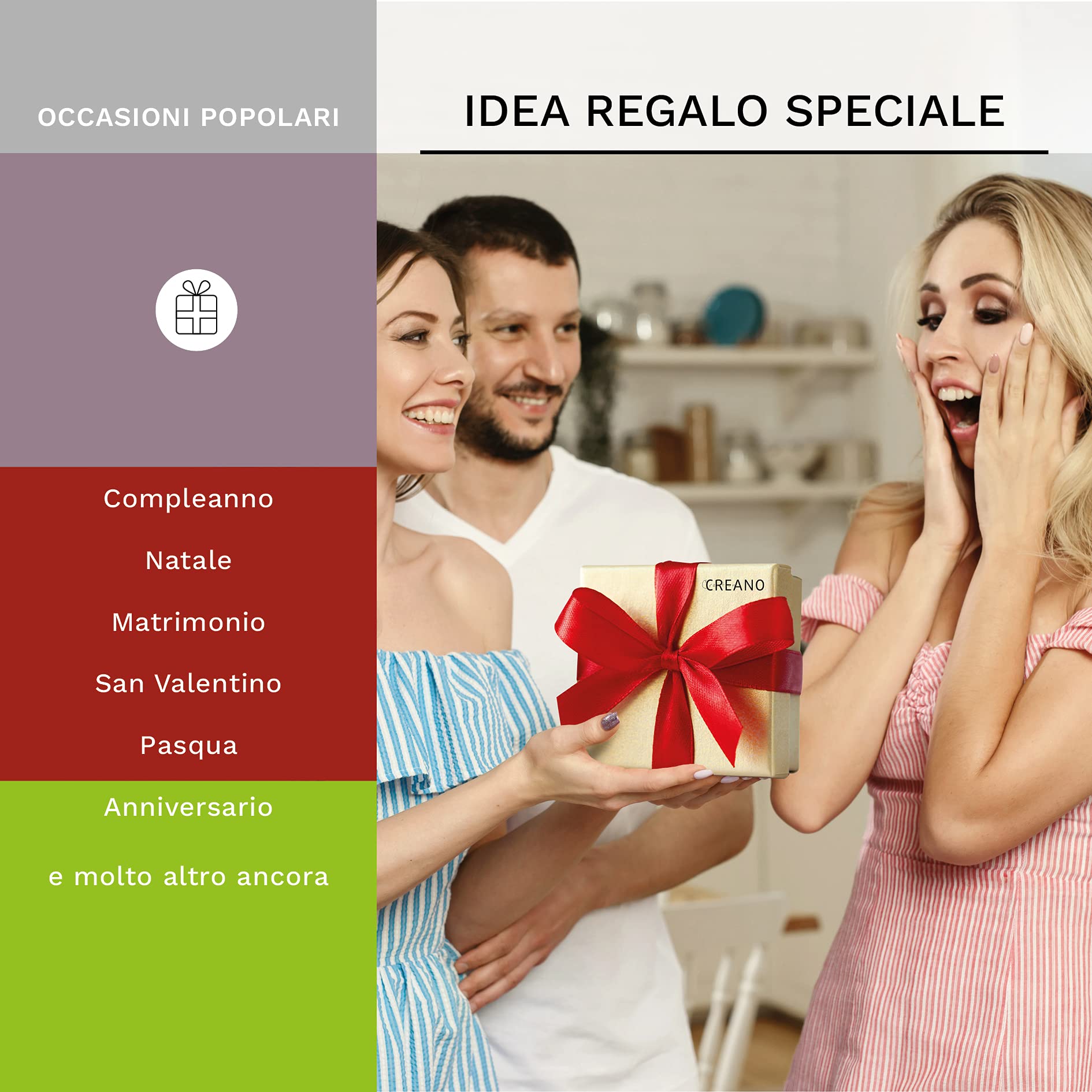 Creano Set Regalo Fiori di Tè Bianco, Verde, Nero in Scatola di Legno | 12 Tè Fiorito con 11 Varietà Diverse | Idea Regalo Elegante per Occasioni Speciali Natale Compleanno
