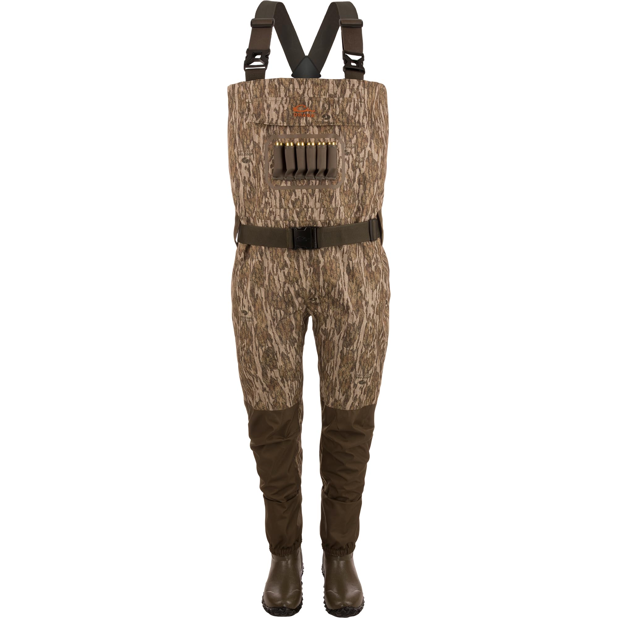 Hunting & Fishing Hardline Breathable Durable 3-Layer Waterproof Chest Waders with Rubber Boots
