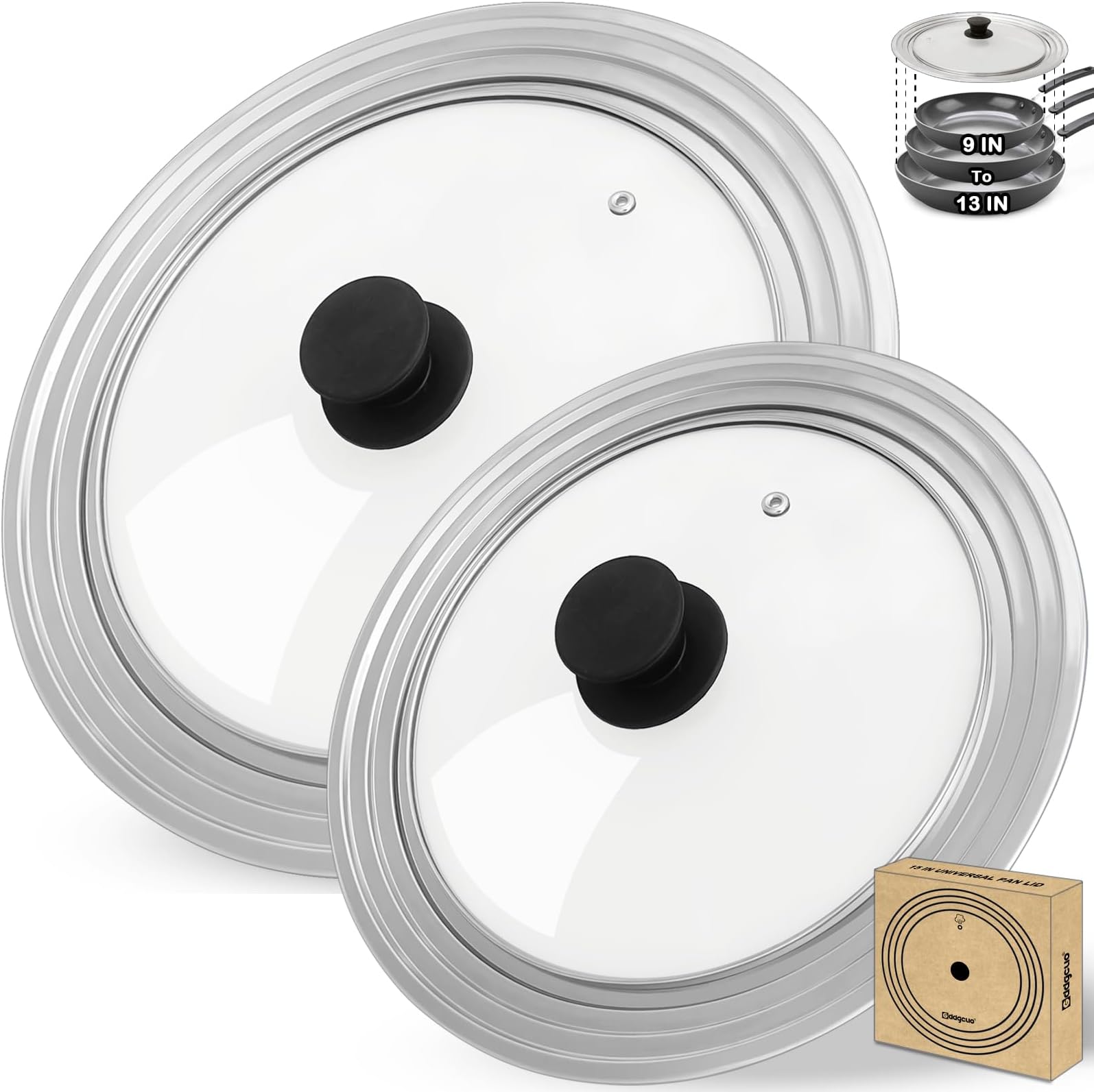 MECCANIXITY Pot Side Handle Replacement - 3 Inch Single Hole Handle, Pack Of 2 | For Steamer, Sauce Pot, Milk Pot