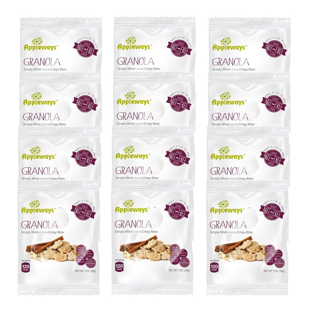 Appleways Granola Crispy Bites | 1 Oz | Pack of 12