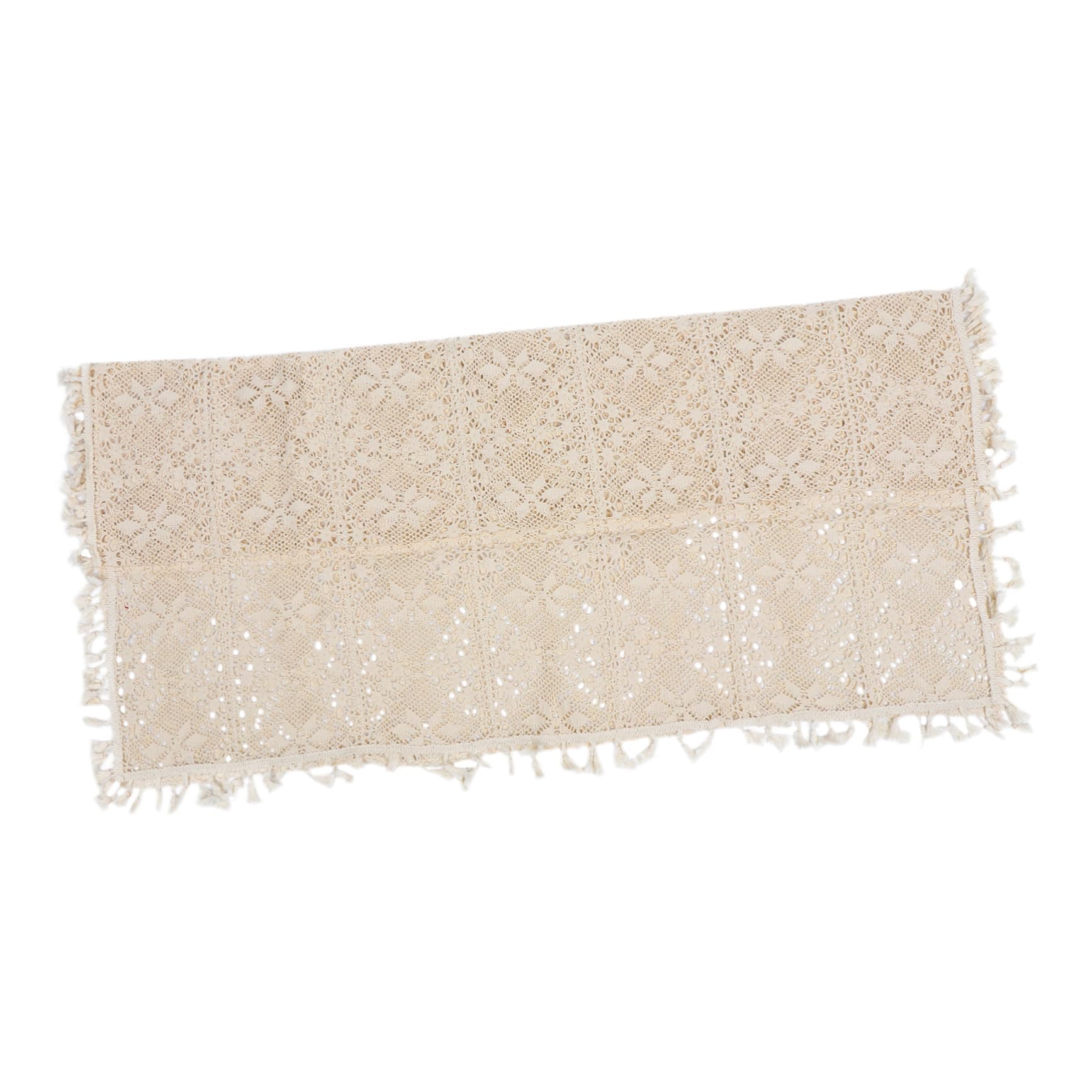 Nappe ajourée Mikinona anti-table triste déco élégante nappe rustique de fête