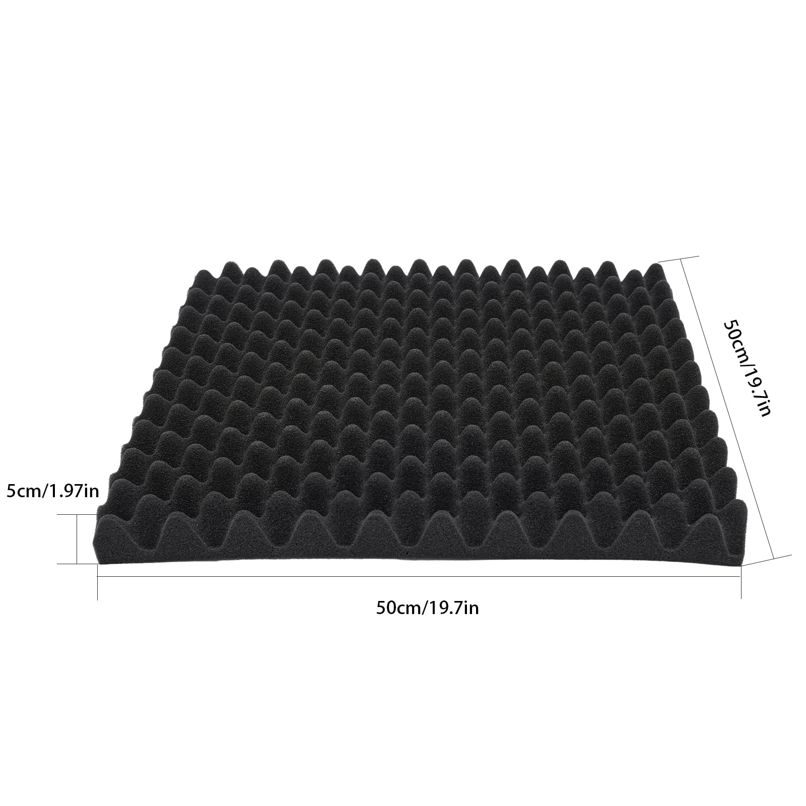 Paneles acústicos de espuma acústica, 10 unidades, con pegatinas, aislamiento acústico, para pared, absorbentes de sonido, esteras de espuma acústica, ignífugas, según MVSS 302, para estudio de