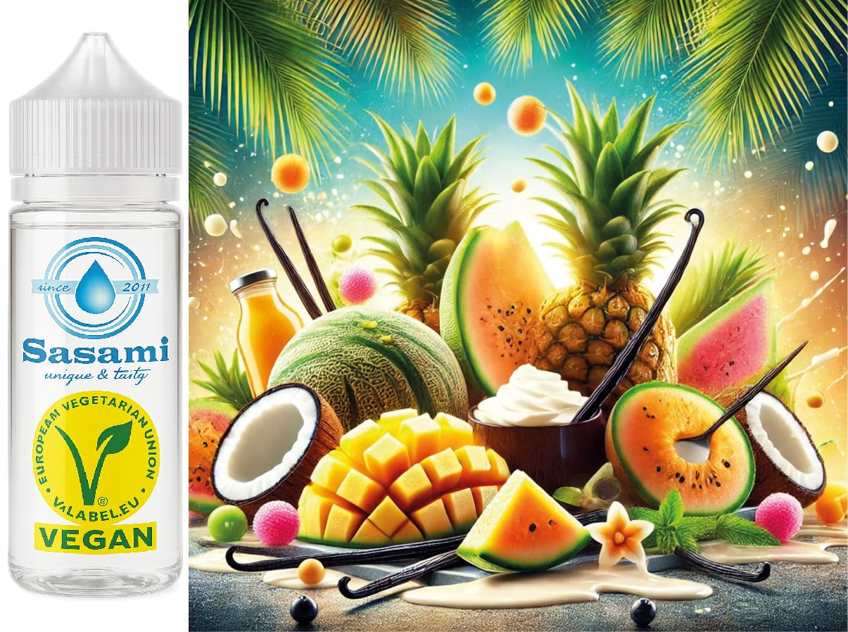 Maison Meloco - melone giallo ananas cocco vaniglia aroma concentrato - vegano - Sasami - 100ml