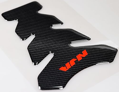 Miniatura 5 de Adhesivo de fibra de carbono real para motocicleta, protector de tanque de vinilo, almohadilla de tracción lateral de tanque de motocicleta,