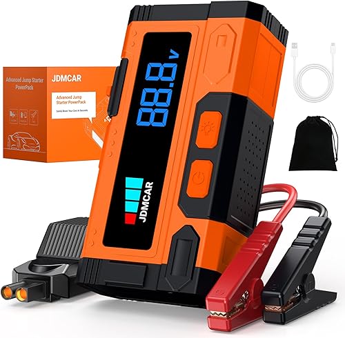 Starthilfe Powerbank für Pkw 𝟗𝟎𝟎𝟎𝐀-JDMCAR Auto Starthilfe Powerbank, Jumper Star