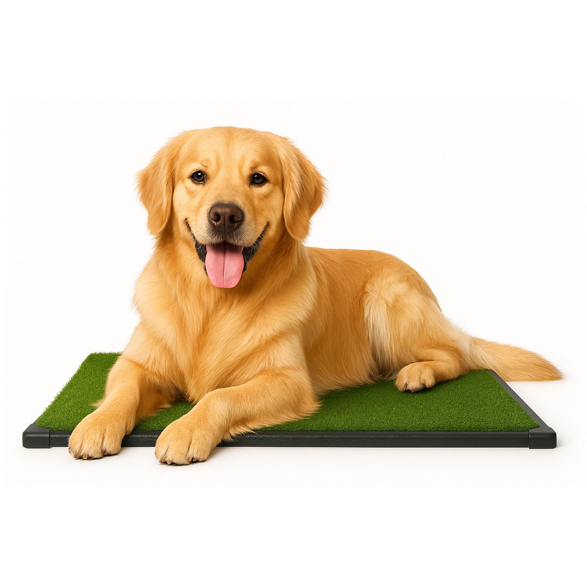 Photo 1 of **MISSING TRAY** PETMAKER Artificial Grass Puppy Pee Pad for Dogs and Small Pets with Tray - 20x30 inches Washable 3-Layer Reusable Indoor Dog Potty Grass Training Pad, Easy Clean Pet Housebreaking Potty Solution