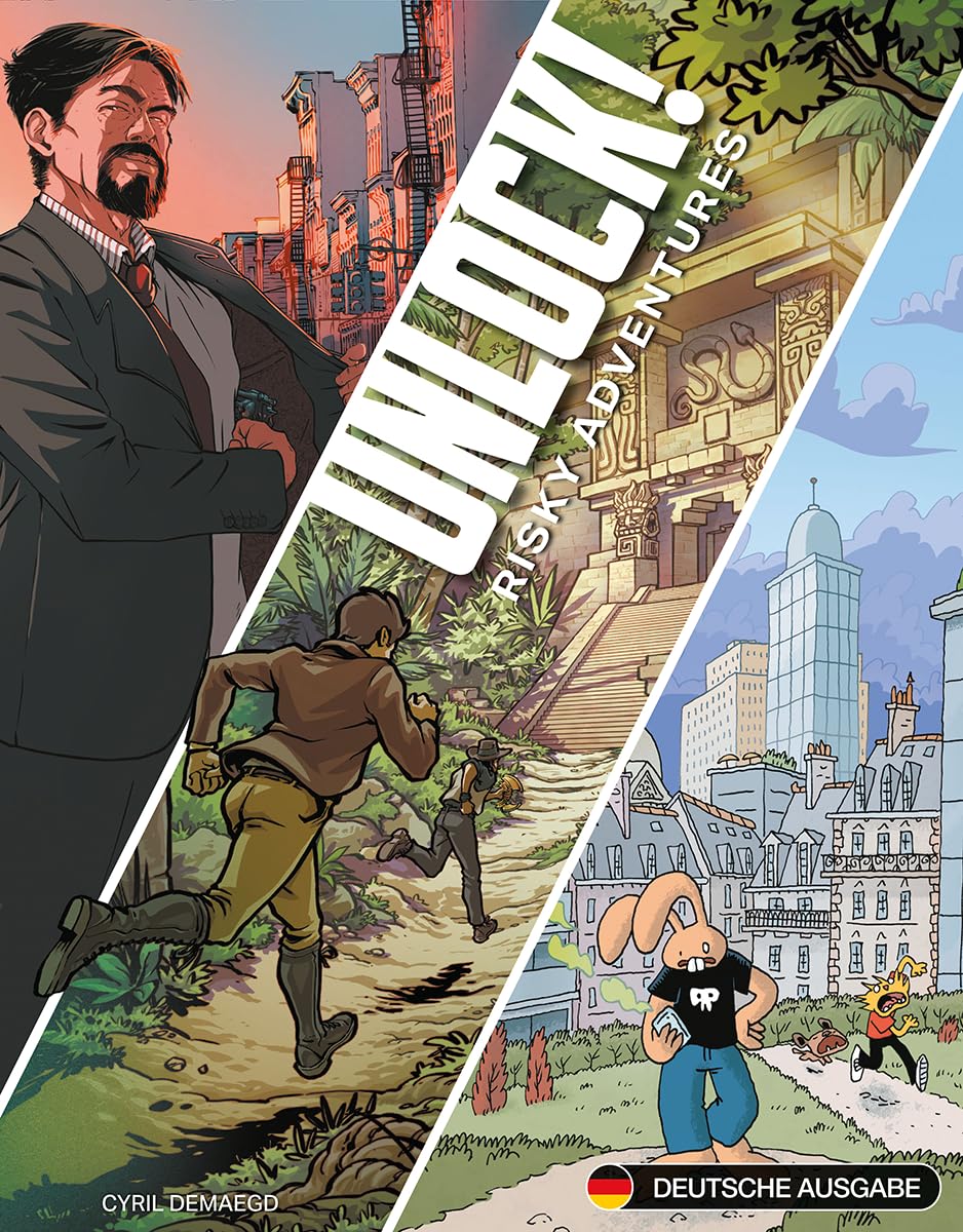 Asmodee, Unlock! Risky Adventures, DE-Version, Familienspiel mit Rätselspaß für 1-6 Spieler ab 10 Jahren, Kooperative Escapespiel mit 60-80 Minuten Spielzeit pro Partie - 2