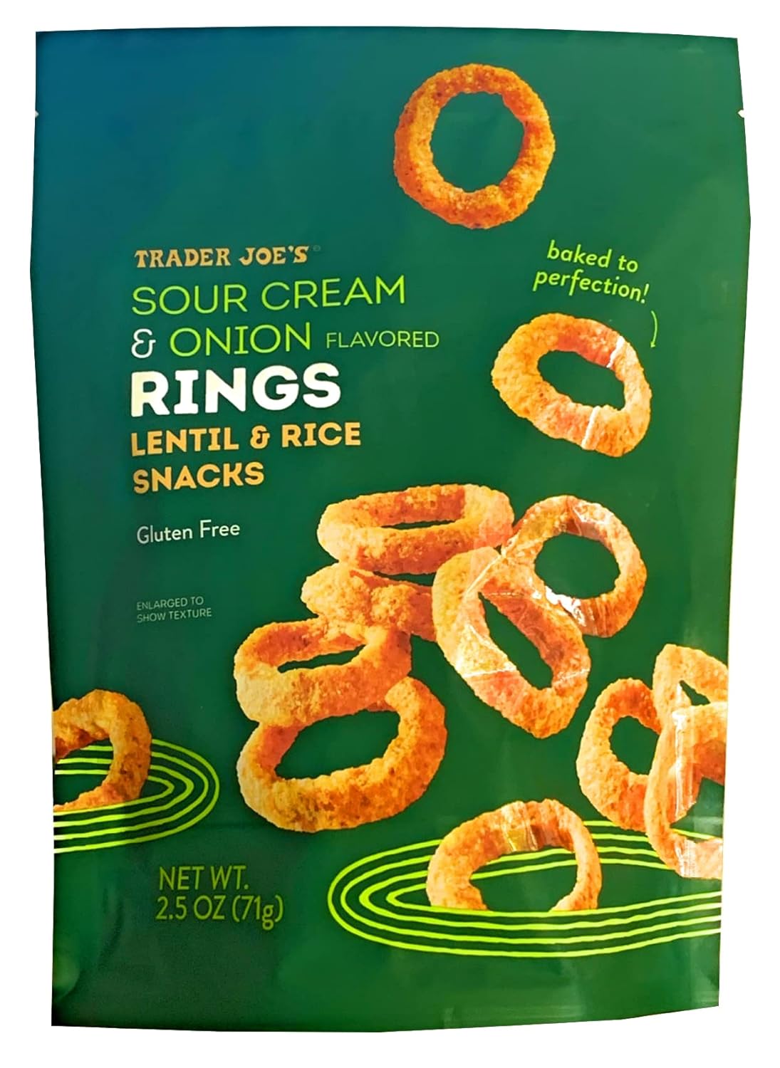 Trader Joe’s Sour Cream & Onion Flavored Rings, Lentil