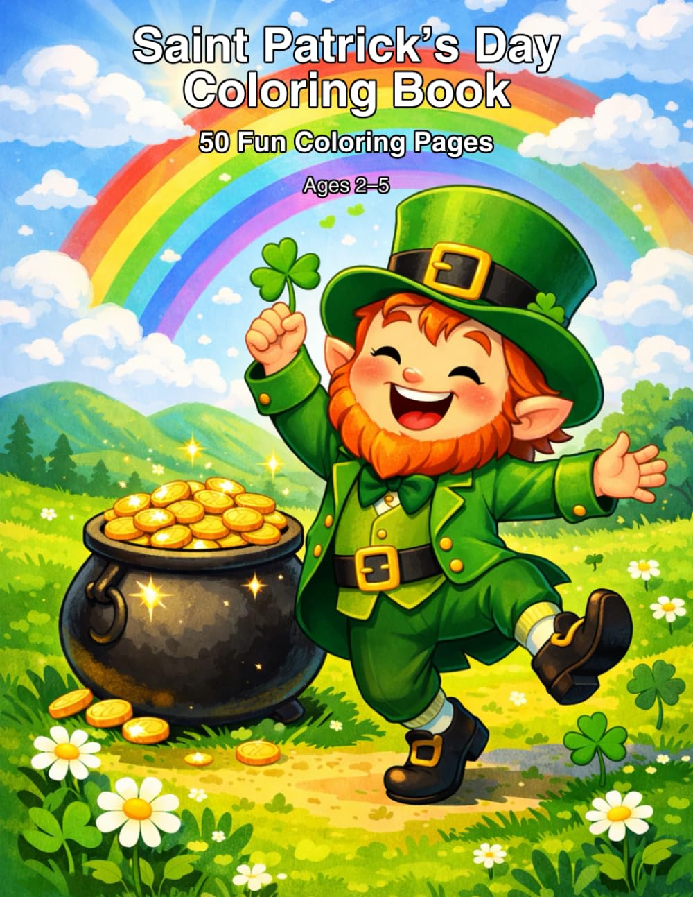 Saint Patrick's Day Coloring Book for Kids Ages 2–5: Fun Leprechaun, Shamrock, and Rainbow Coloring Pages (Little Seasons Coloring Series)