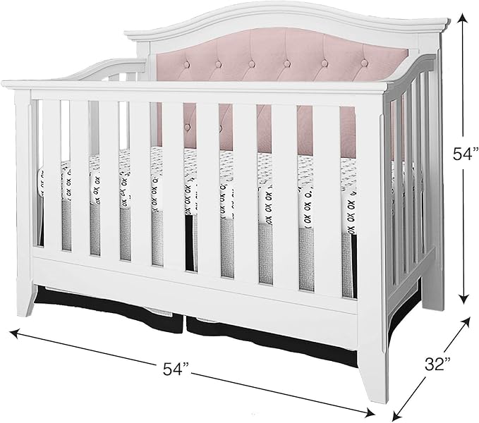 white tufted crib