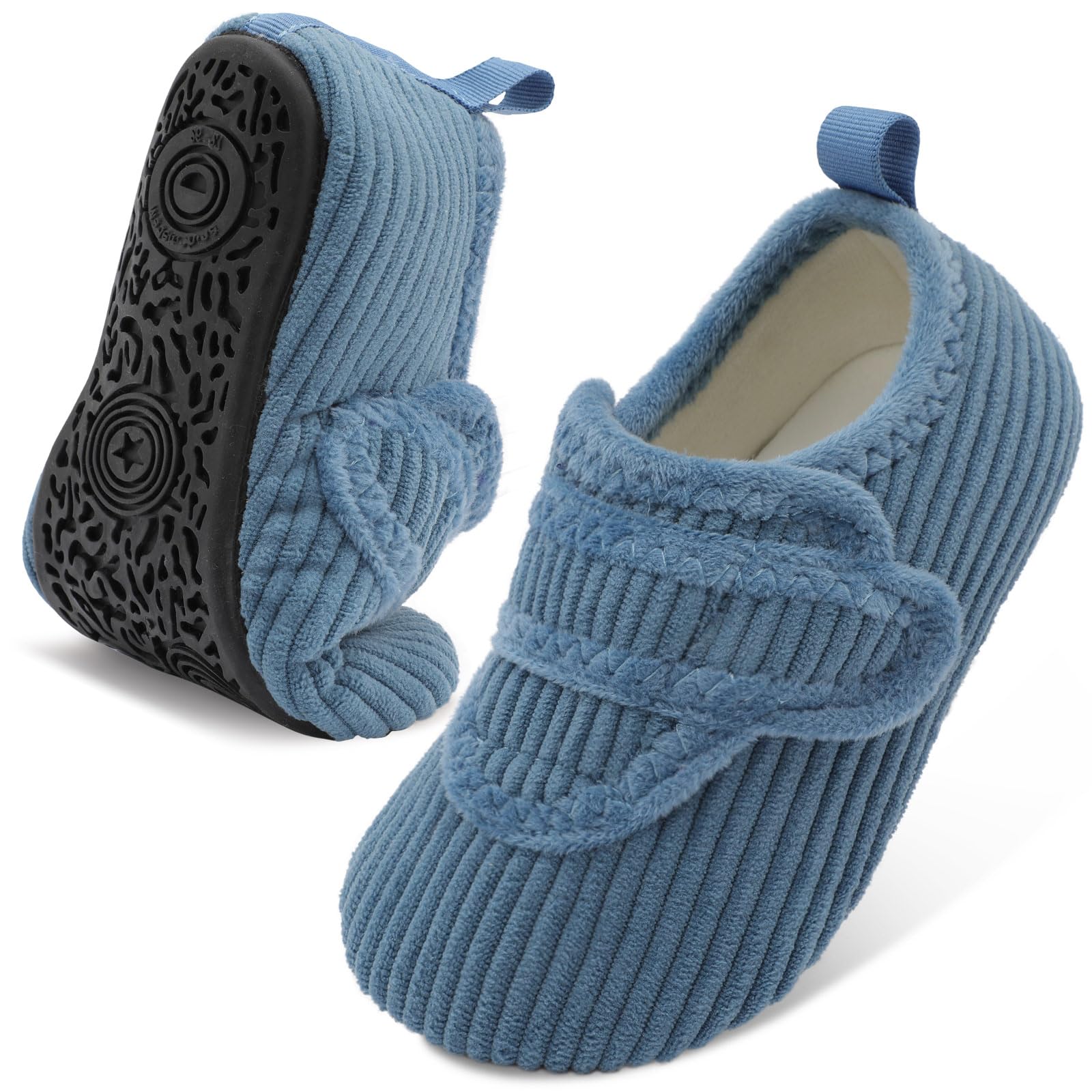 LeIsfIt Toddler Slippers Boys Girls House Shoes Soft Warm Kids House Slippers Slip on Cozy Bedroom Sock Shoes Non-slip Indoor Outdoor Slipper Shoe