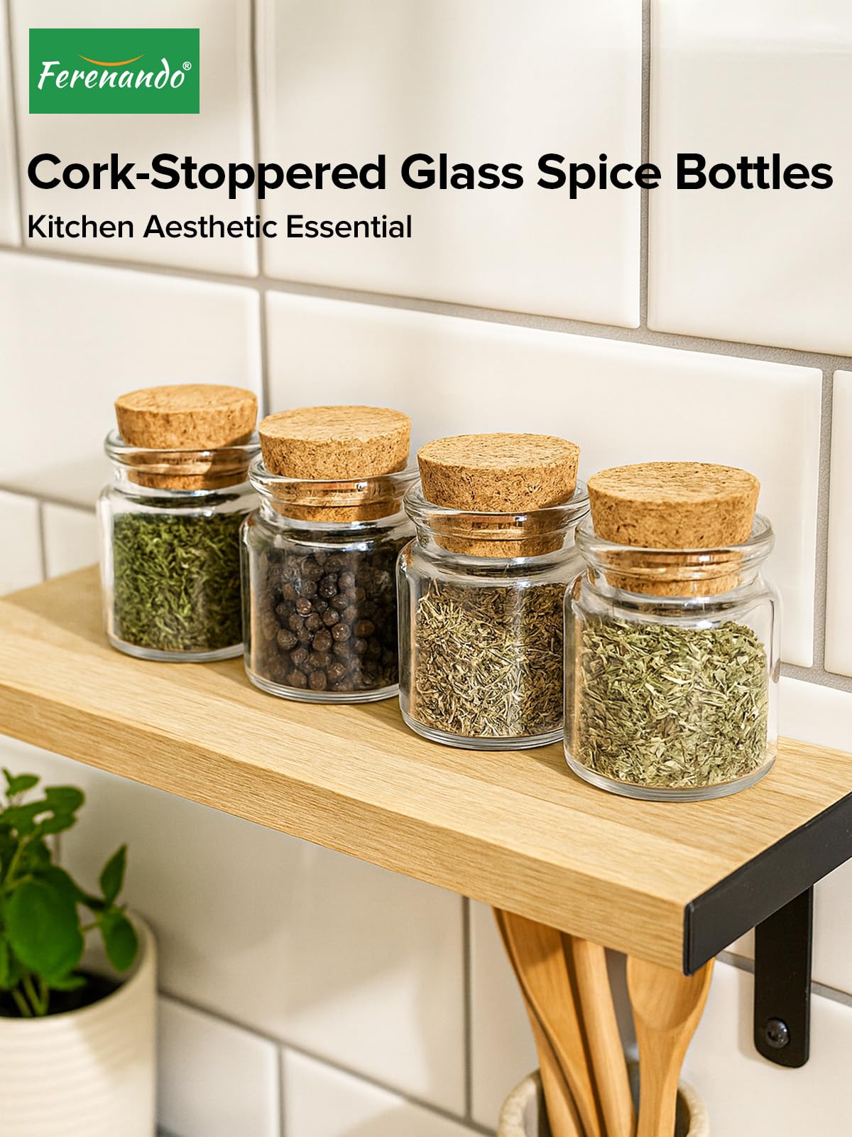 Glazen mini-flessen met kurk, leeg, kruidenpotjes, 50 ml, glazen flessen om te vullen, inmaakpotten, kurkglazen, flesjes klein, vierkante glazen voor bruiloftsgeschenken, feesten, keukenspecerijen, 10