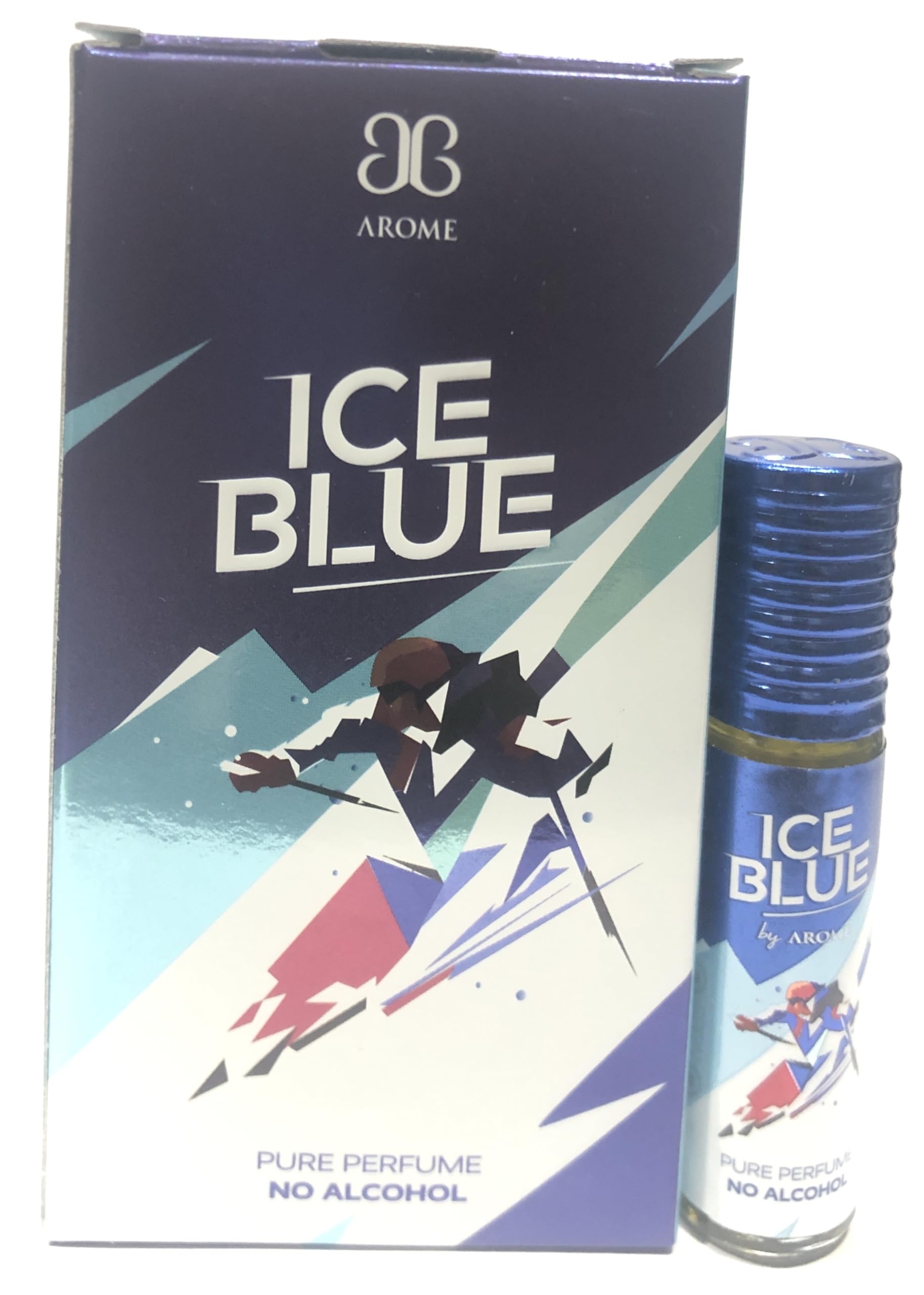 Arome Ice Blue Luxury Attar Perfume For Men Women I Non Alcoholic Roll On Attar I Usable For Gift I Pocket Scent I Long Lasting