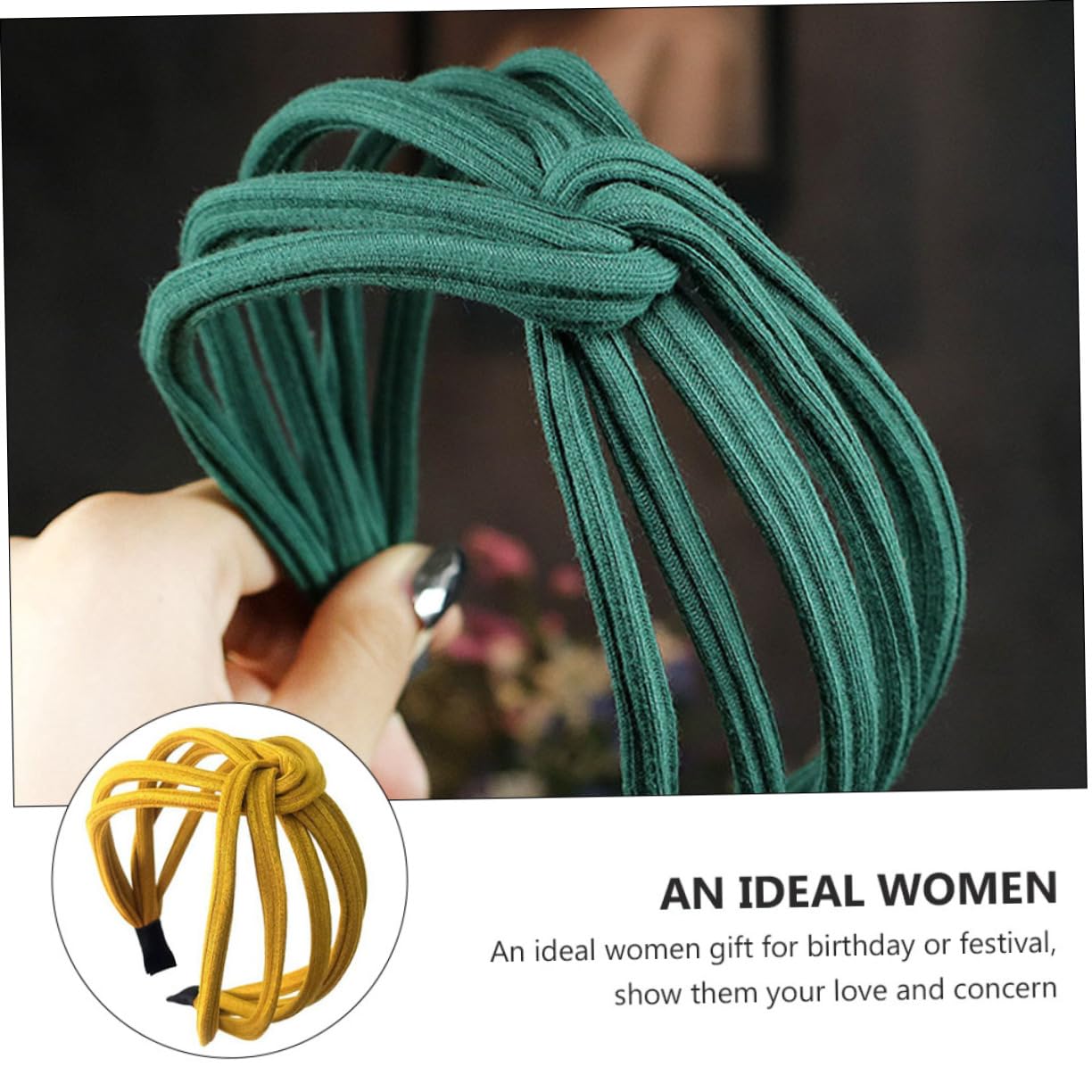 Healeved 12 Pz fascia per barrette hair bow headband hair ribbon bandana Fasce in tessuto di stoffa Fascia per yoga copricapo con incrociato fascia con in maglia maglieria