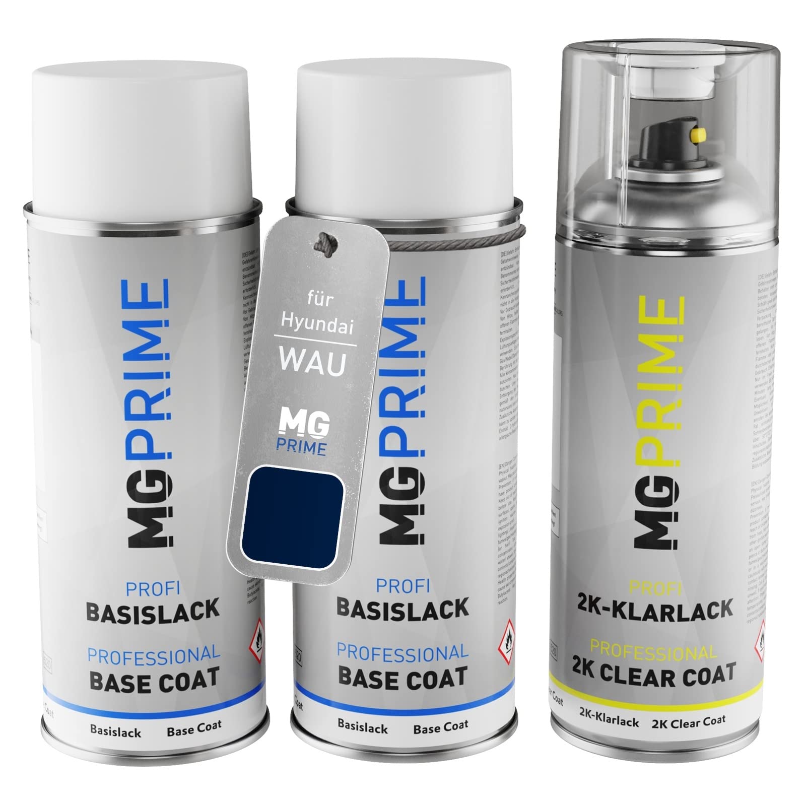 Buy MG PRIME Car Paint 2K spray can set for Hyundai WAU Pristine Blue