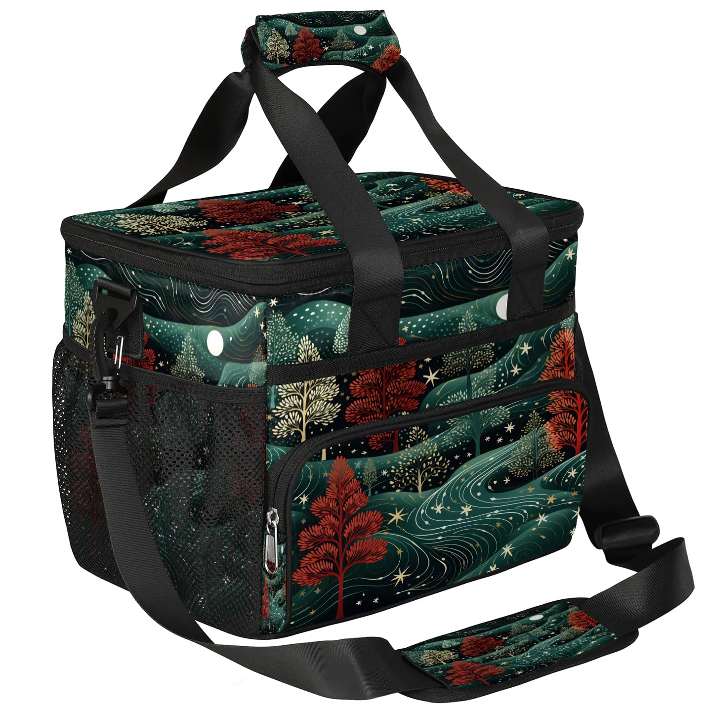 Lunch Box for Men Heavy Duty Insulated Lunch Bag for Women Night Forest Lunchbox for Adults Lunch Cooler