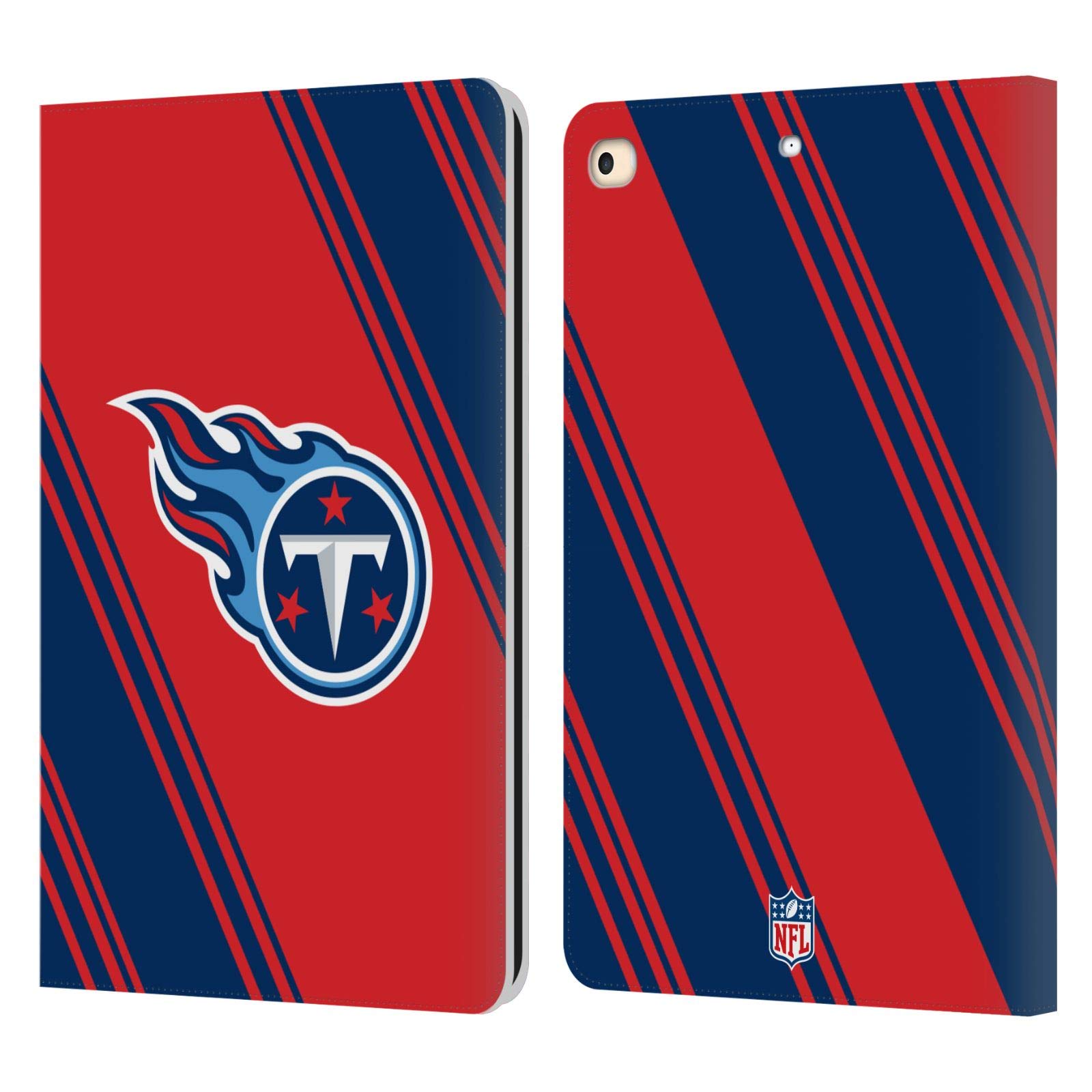 Funda Titans Apple iPad 9.7 2017 de cuero tipo libro con soporte NFL 7
