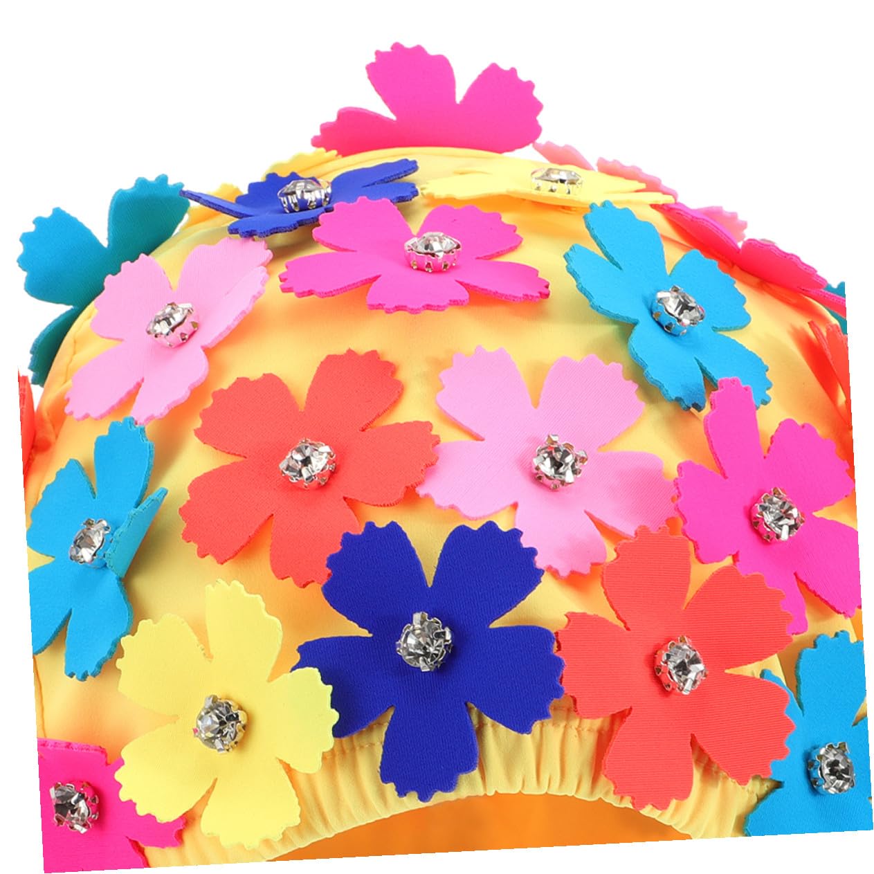 Gorro de Baño Pétalos de Flores, 2 Piezas, Nailon, Mujer