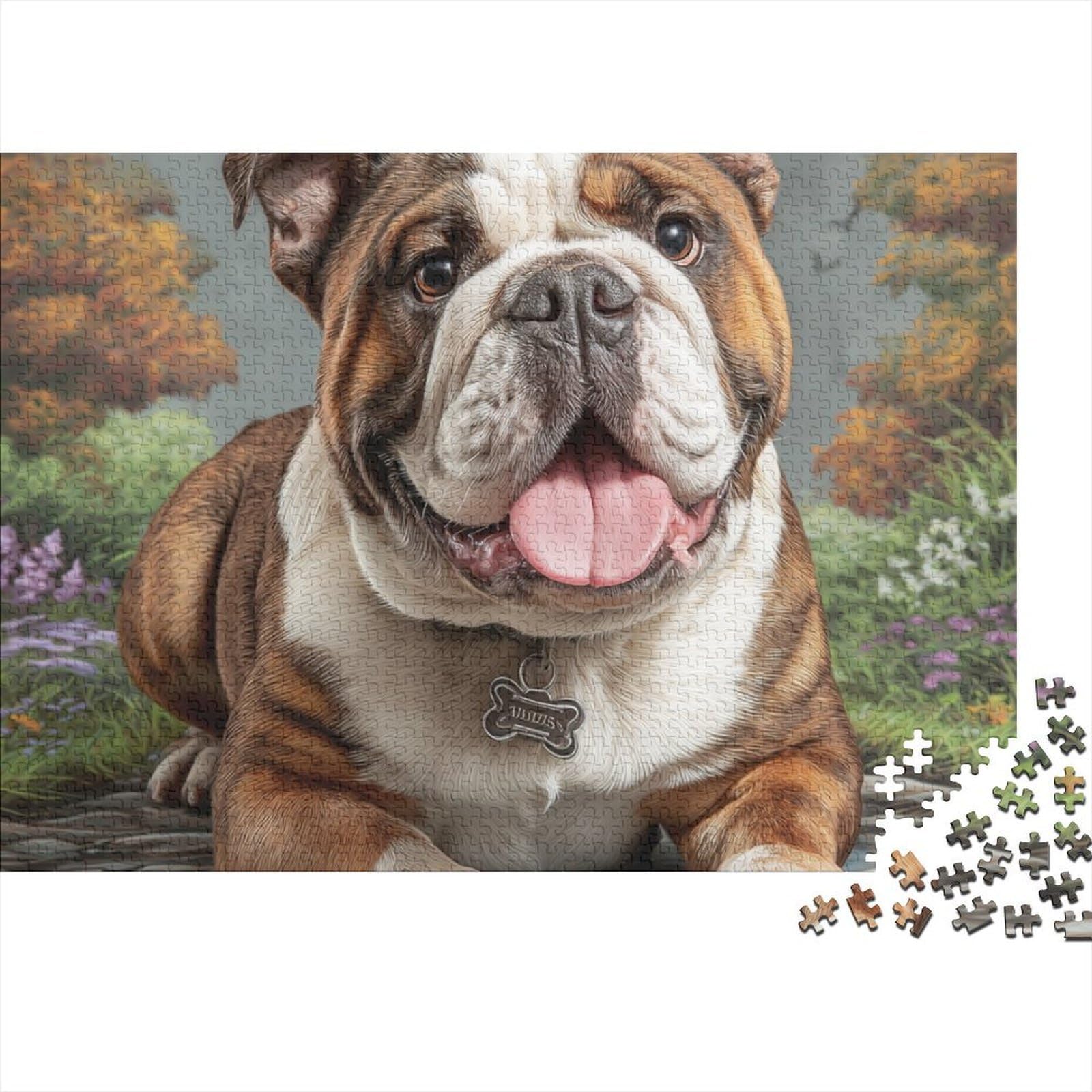 Puzzle de perro imposible de 1000 piezas para adultos, arte de calidad de 70x50cm 8