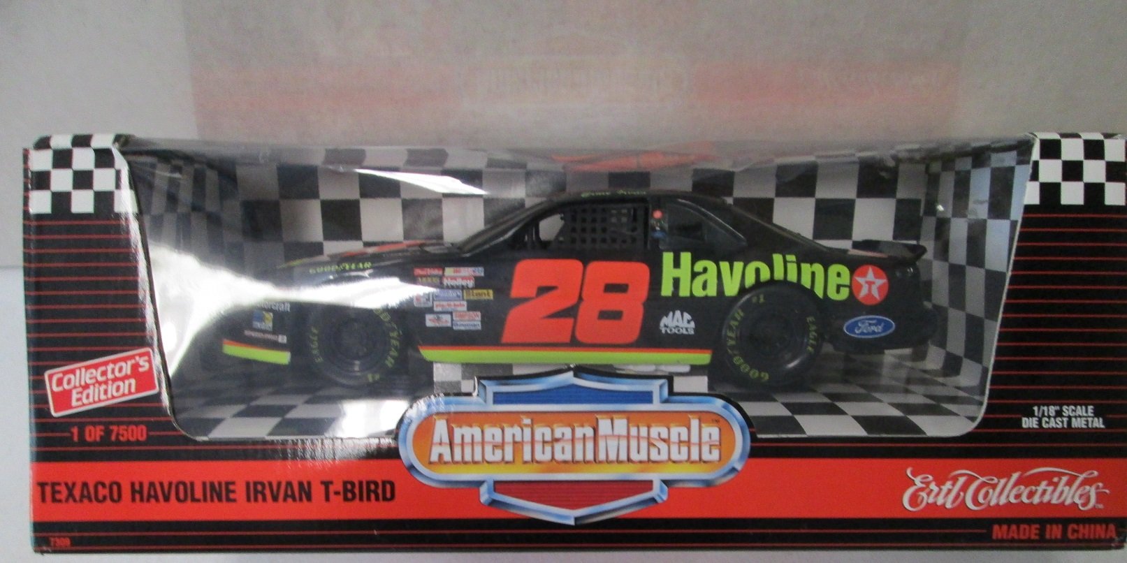 Ertl American Muscle Texaco Havoline Irvan T-Bird 1/18