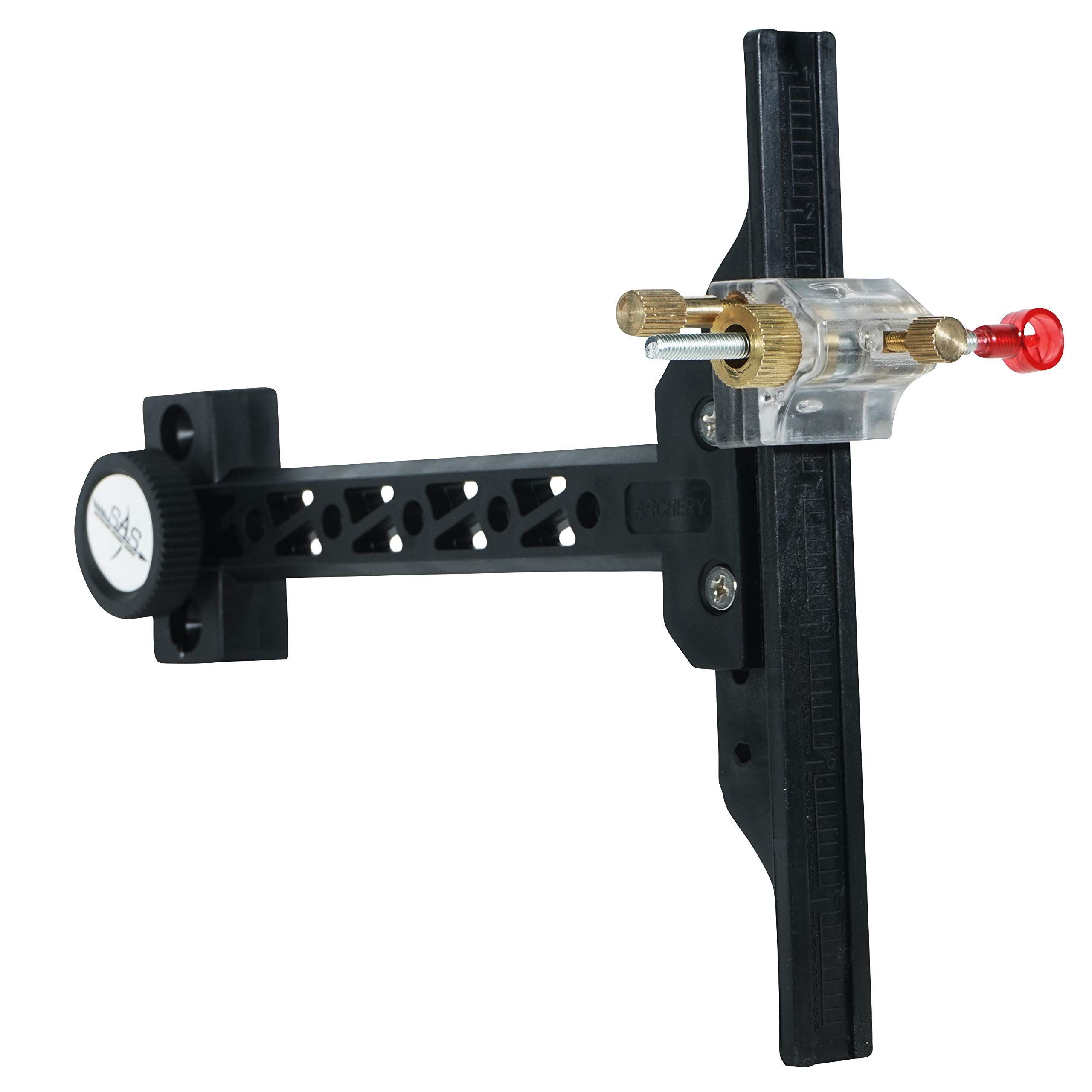 Southland Archery Supply Target Sight, T Shape Adjustable with Ring Pin and Dot, Detachable for Recurve Bows, 6" Length, 4.5 oz